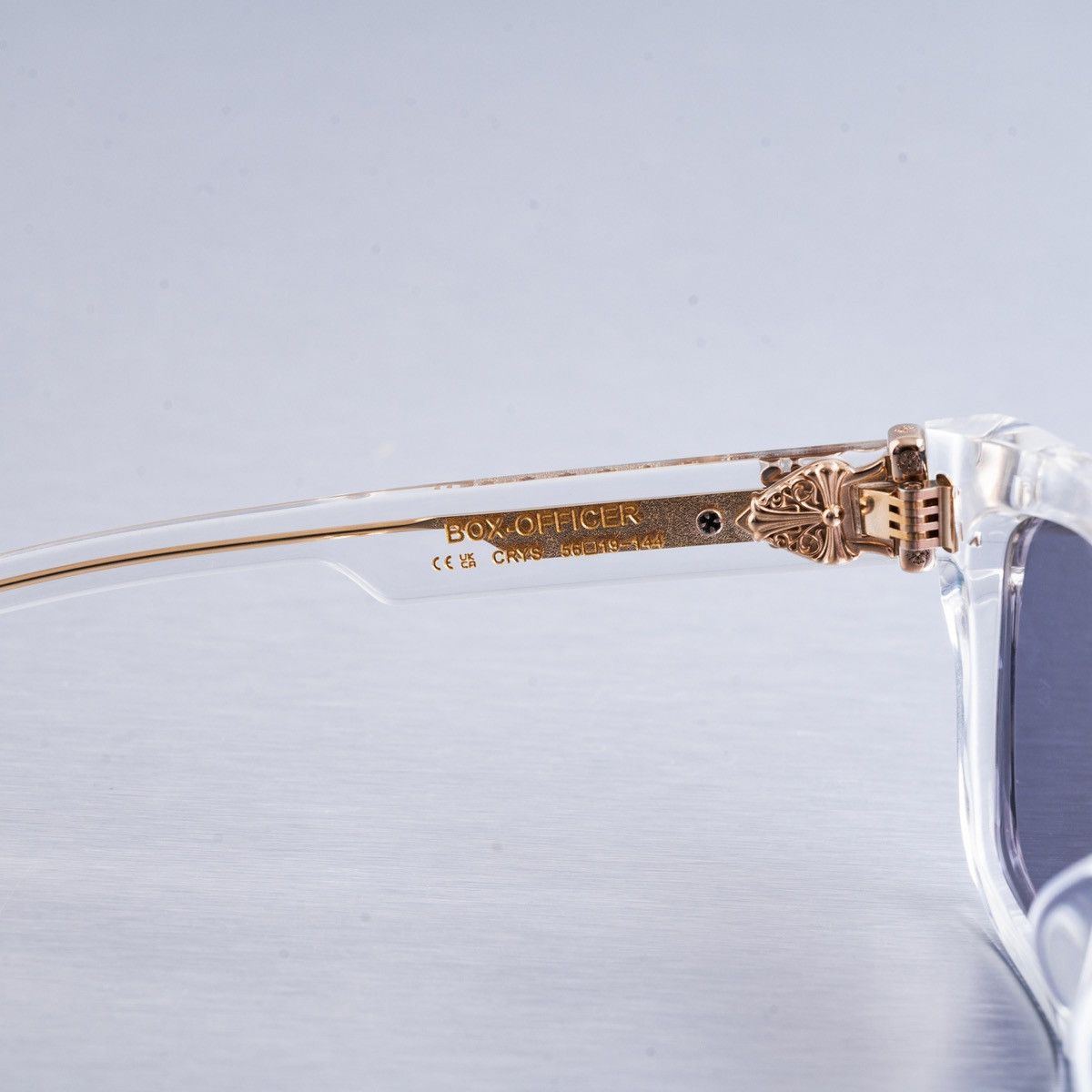 Chrome Hearts CHROME HEARTS BOX-OFFICER CRYSTAL SUNGLASSES Size ONE SIZE - 6 Thumbnail