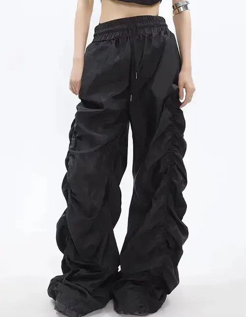 VIBE Harajuku fashion ruched grunge pants Size US 30 / EU 46 - 2 Thumbnail