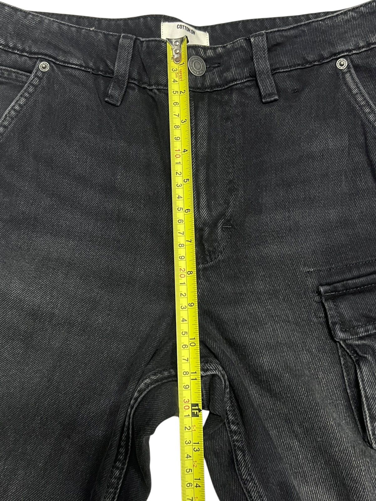 Asos Cotton On Baggy Fit Jeans Faded Black Denim Contra Stich Size US 30 / EU 46 - 18 Thumbnail