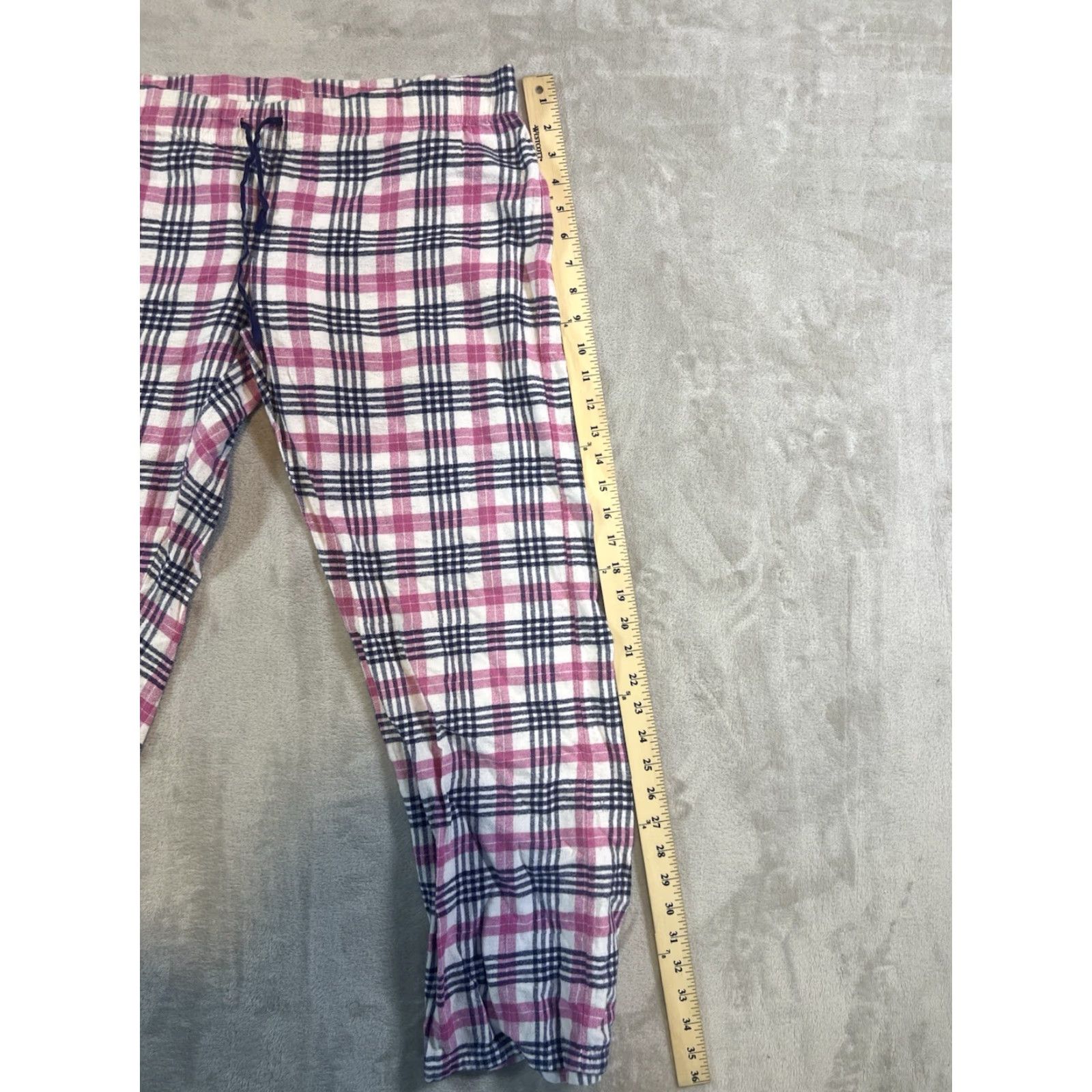 Tommy Hilfiger Tommy Hilfiger Women's Plaid Pink Pajama Pants Loungewear Medium Size 32" / US 10 / IT 46 - 3 Thumbnail