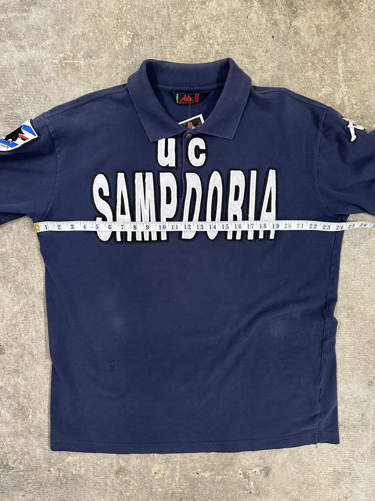 Kappa Kappa 08/09 Sampdoria FC Soccer Serie A Polo T-Shirt Size US XXL / EU 58 / 5 - 9 Thumbnail