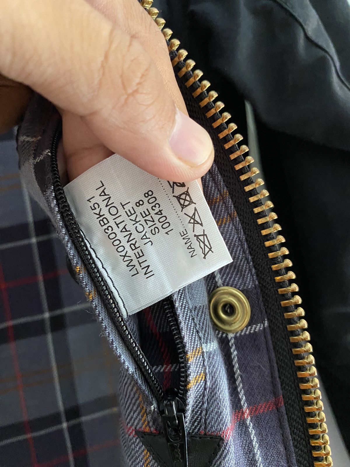 Barbour International original waxed jacket in black Size US S / EU 44-46 / 1 - 12 Thumbnail
