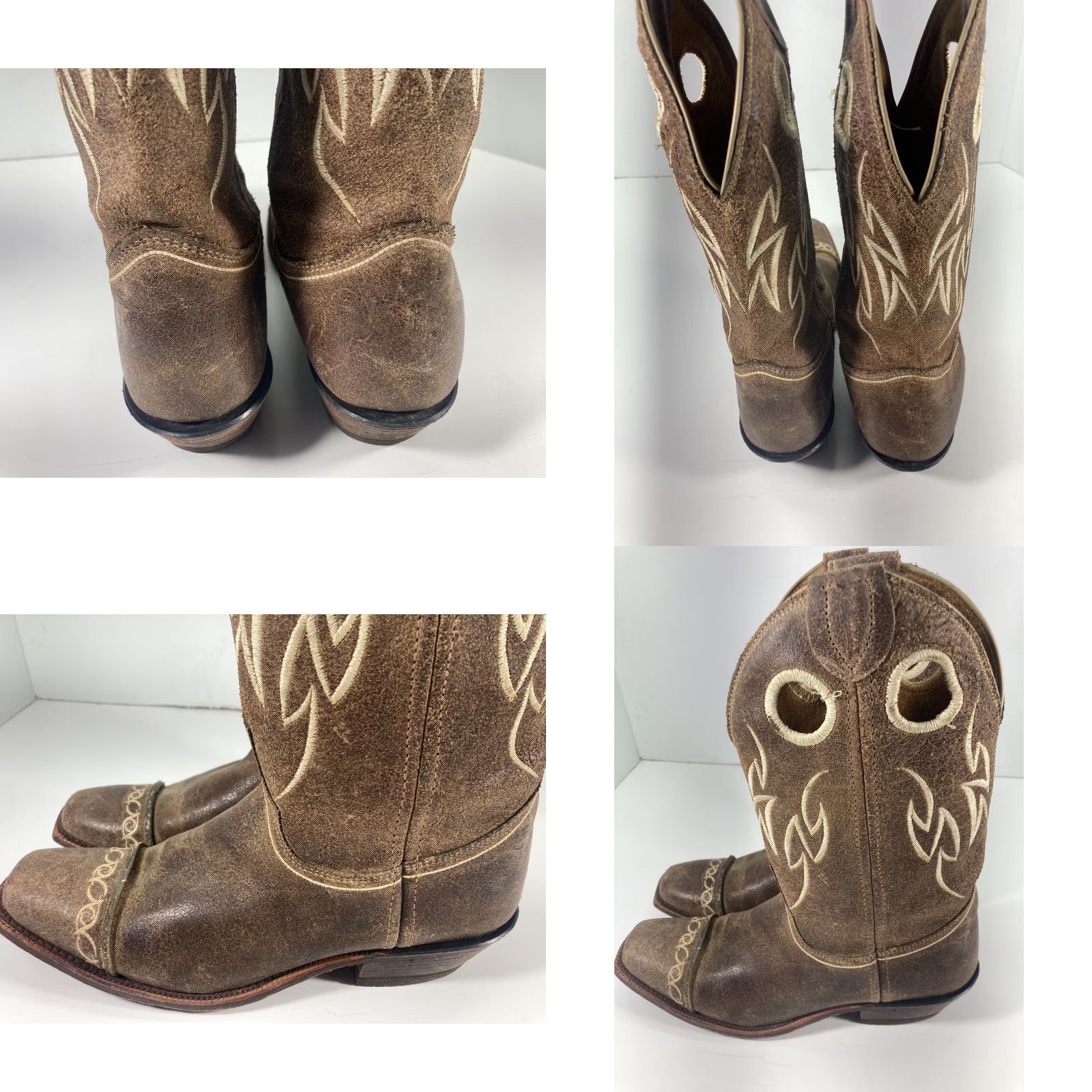 Justin Boots Justin Bent Rail Boots Women Size Brown Suede Leather Square Toe BRL628 Western Size US 9 / IT 39 - 10 Thumbnail