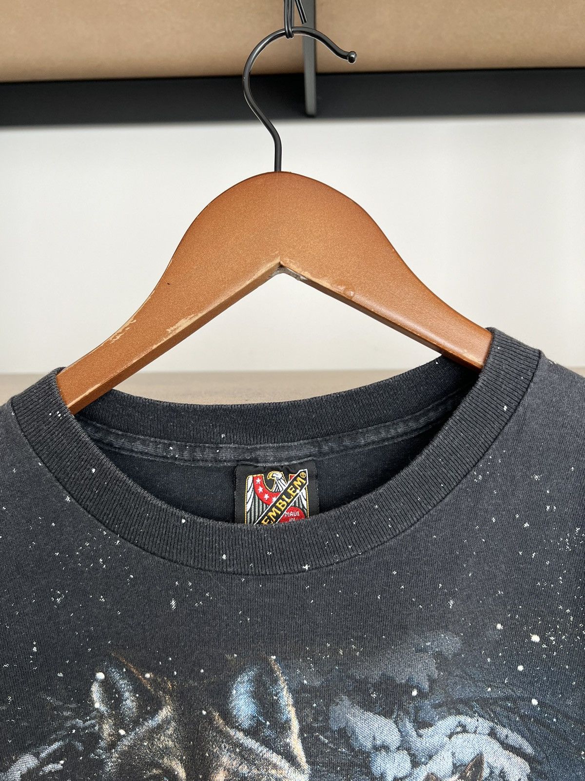 Harley Davidson Vintage 90s 3D Emblem Harley Davidson Wolf AOP T-shirt Size US L / EU 52-54 / 3 - 11 Thumbnail