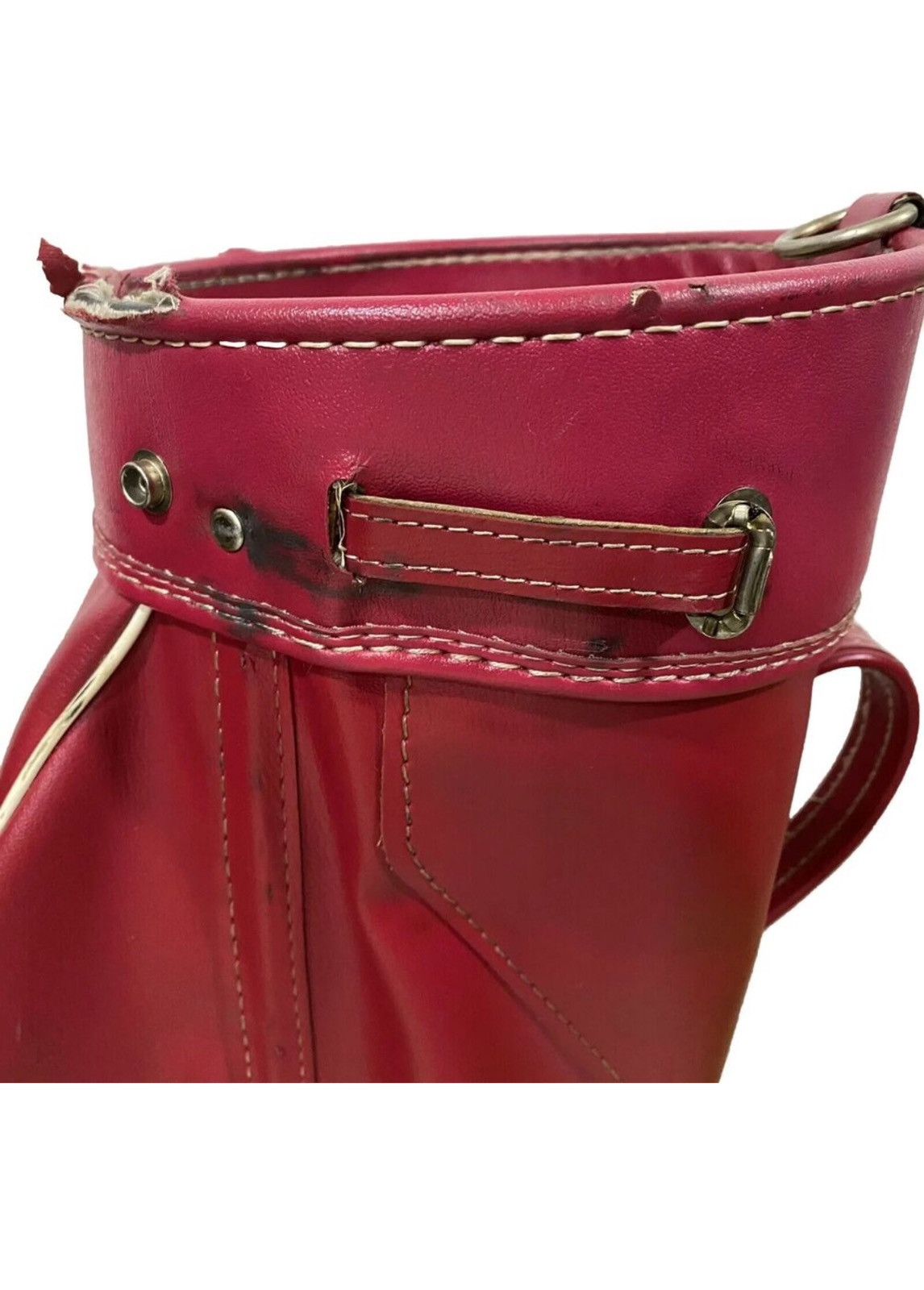 Wilson Wilson Country Club Red Golf Bag Made In USA RED LEATHER Size ONE SIZE - 2 Thumbnail