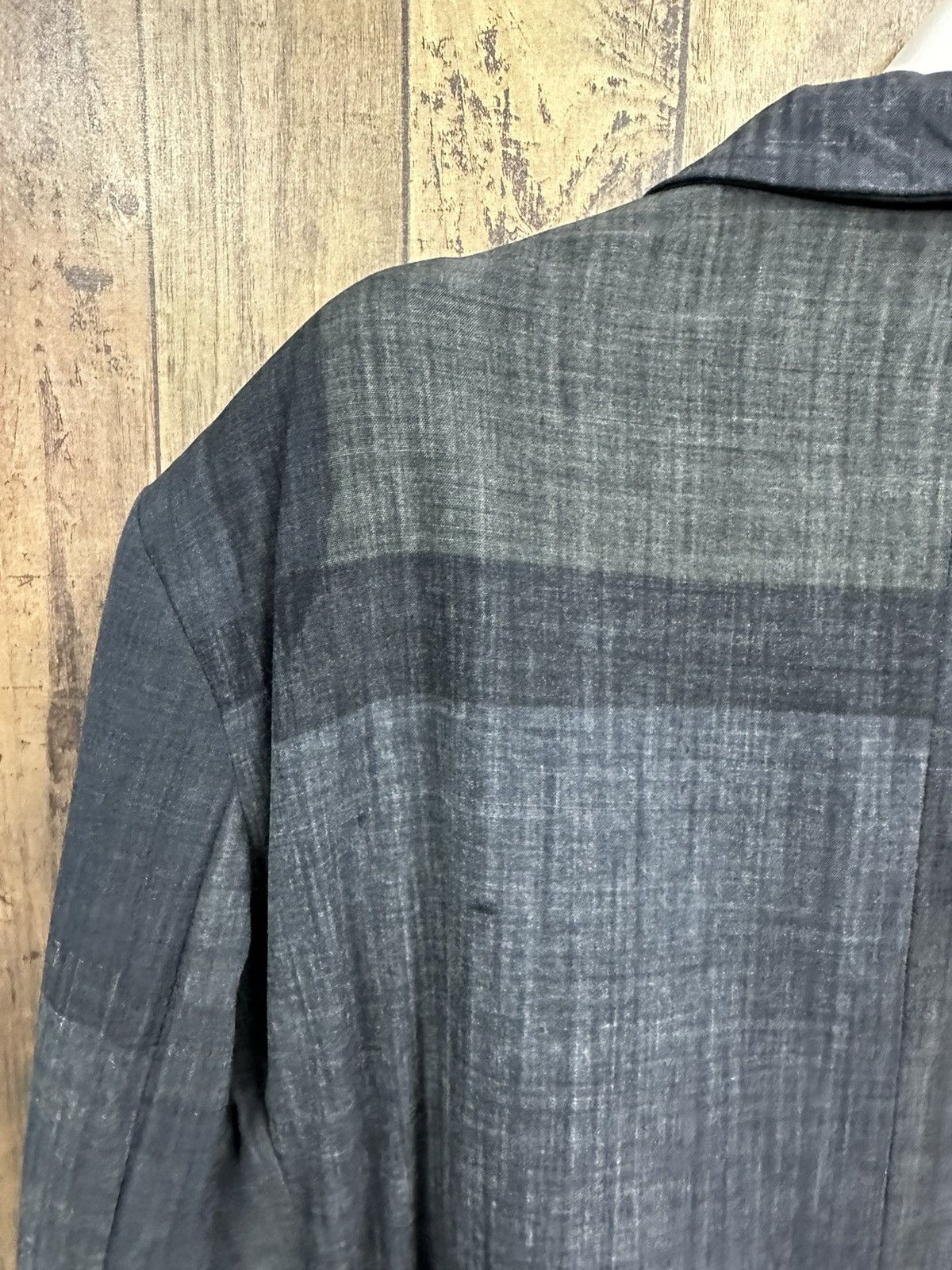 Comme des Garcons × Comme des Garcons Homme Plus × Designer Vintage Comme des Garcons AD1995 Wool Distressed Blazer Z33 Size 40S - 13 Thumbnail
