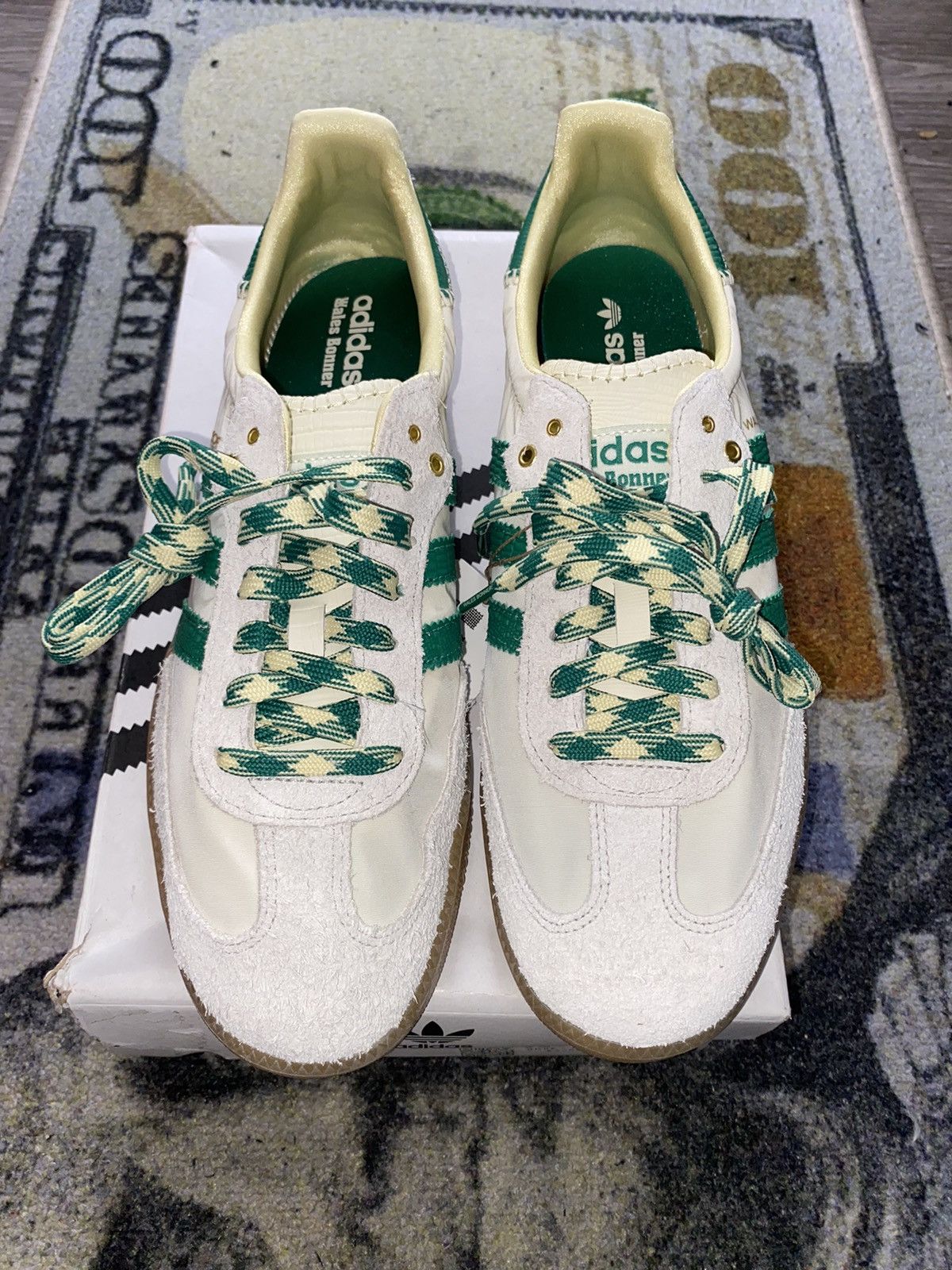 Adidas × Wales Bonner Adidas Samba Wales Bonner Cream Green Size US 11.5 / EU 44-45 - 3 Thumbnail