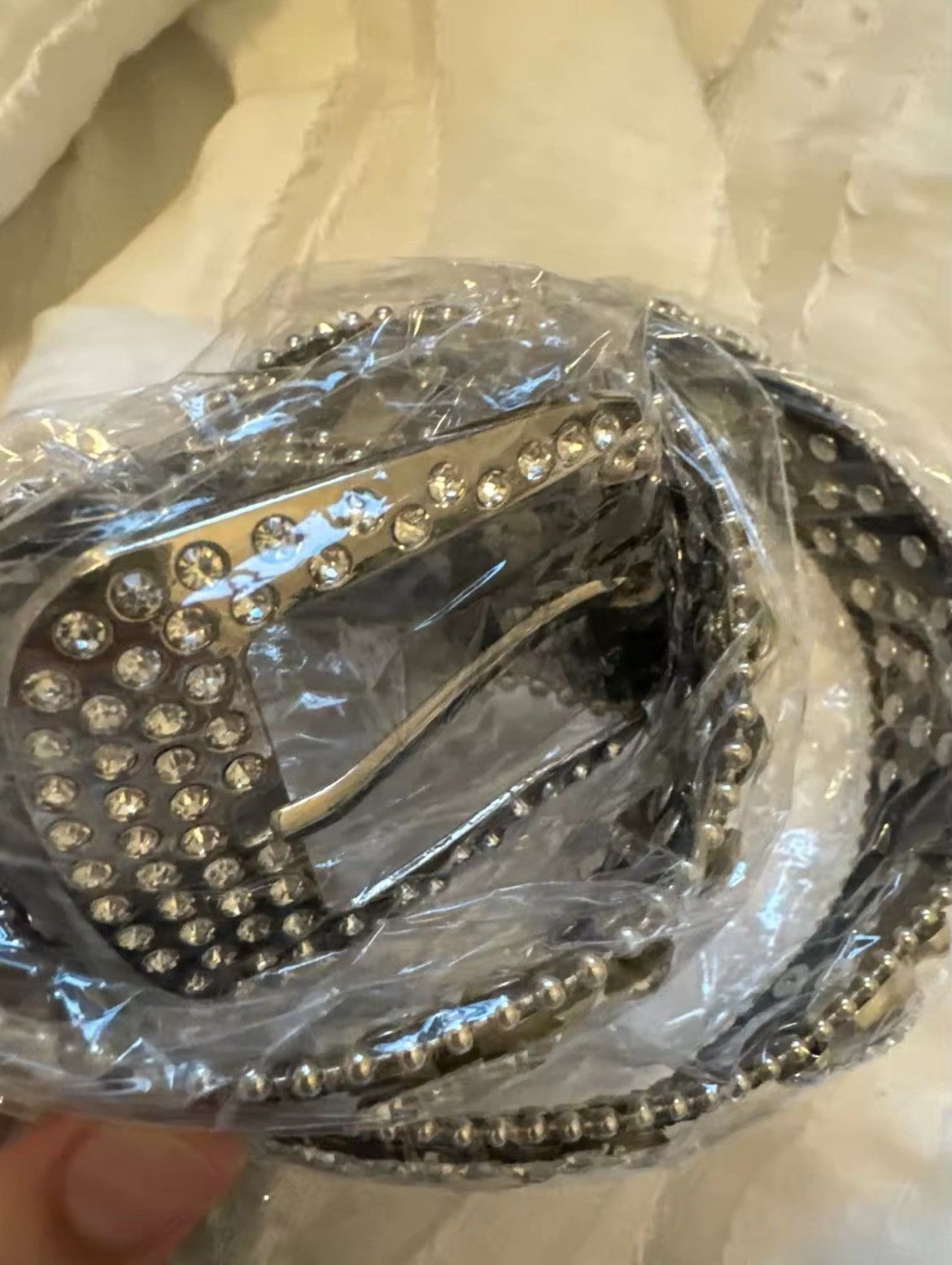 Japanese Brand × Vintage Rhinestone Skull Rivet Belt Size ONE SIZE - 6 Thumbnail