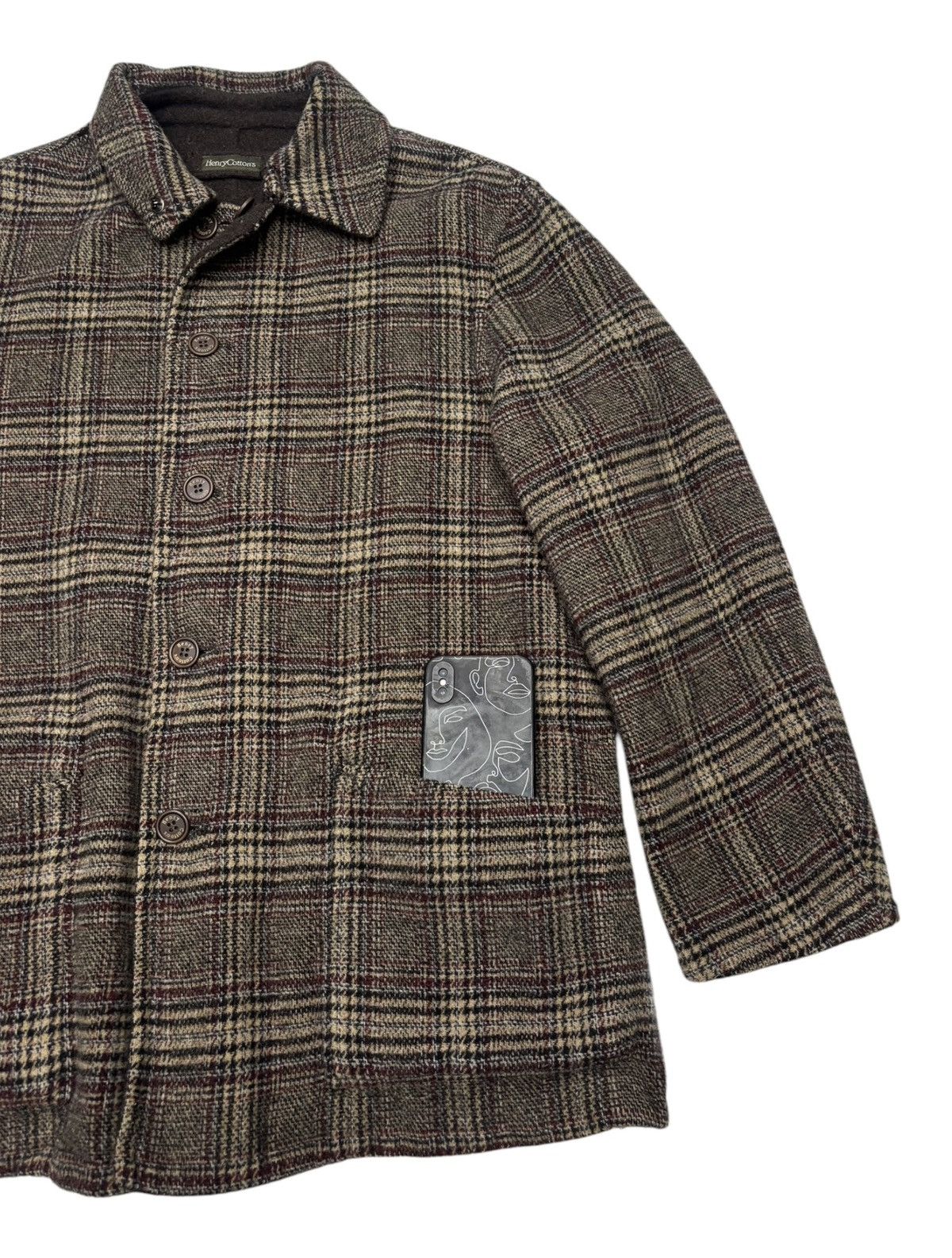Issey Miyake Henry Cottons 80s Herringbone French Hunting Jacket Size US M / EU 48-50 / 2 - 15 Thumbnail
