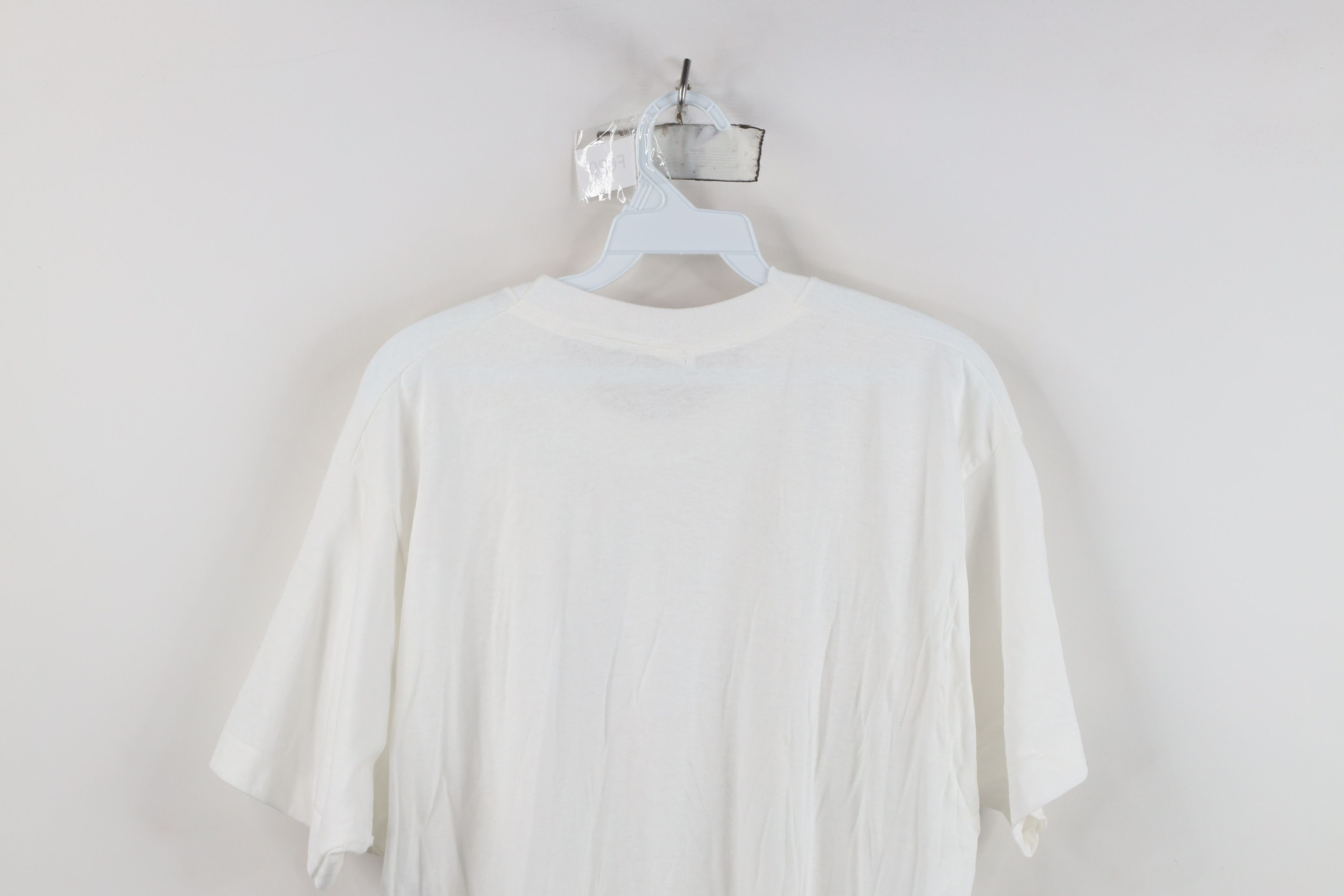 Vintage Vintage 90s Streetwear Cotton Short Sleeve T-Shirt White USA Size US XL / EU 56 / 4 - 9 Thumbnail