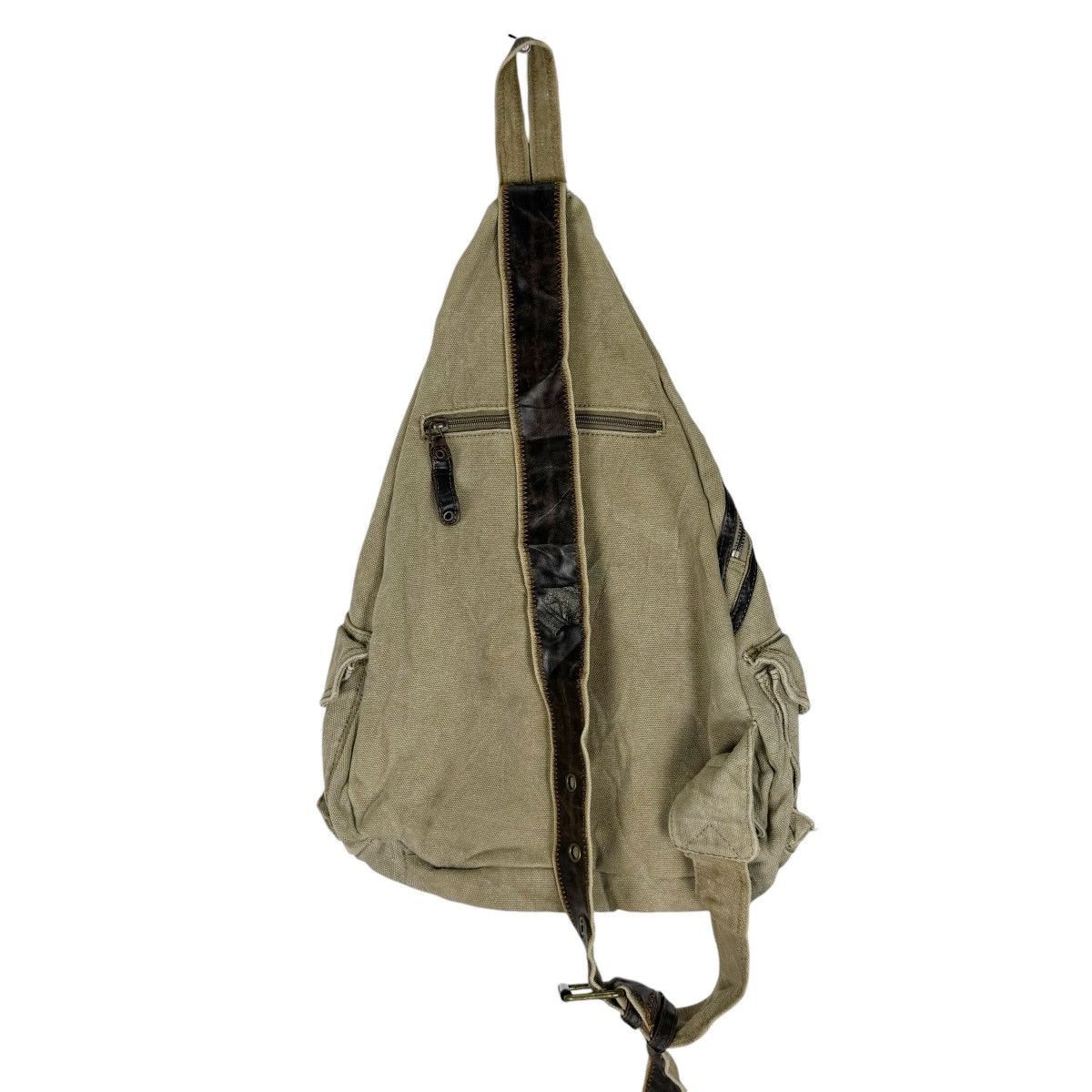 Japanese Brand 🌟GRAND STONE LEATHER PARTS MULTI POCKET SLING BAG Size ONE SIZE - 6 Thumbnail