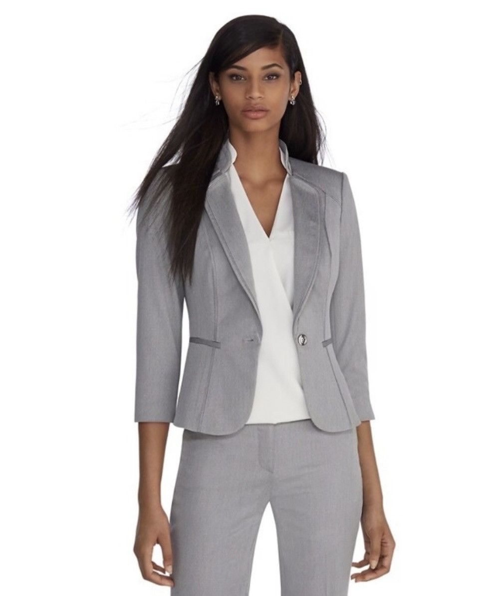 White House Black Market White House Black Market 3/4 Sleeve Blazer Size L / US 10 / IT 46 - 1 Thumbnail