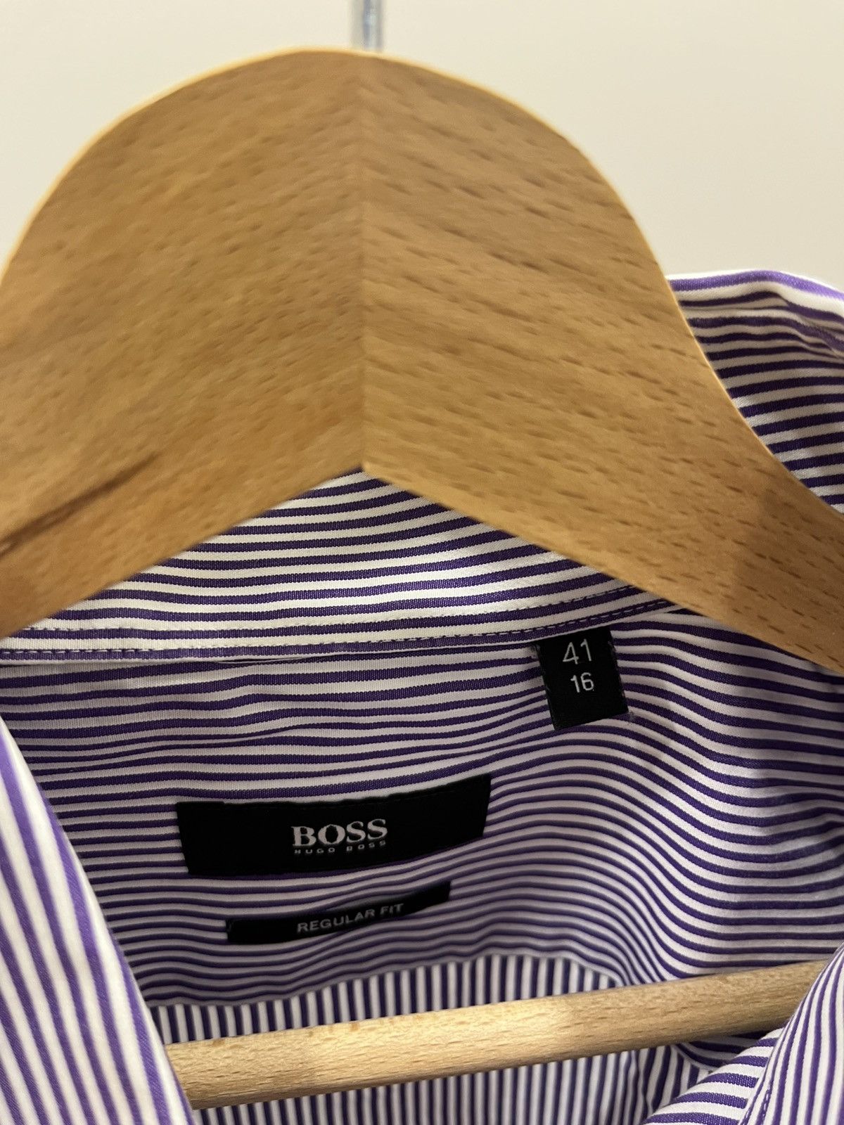 Hugo Boss Hugo Boss Shirt Mens Button-Up Cotton Twill Adult Y2K Size US M / EU 48-50 / 2 - 4 Thumbnail