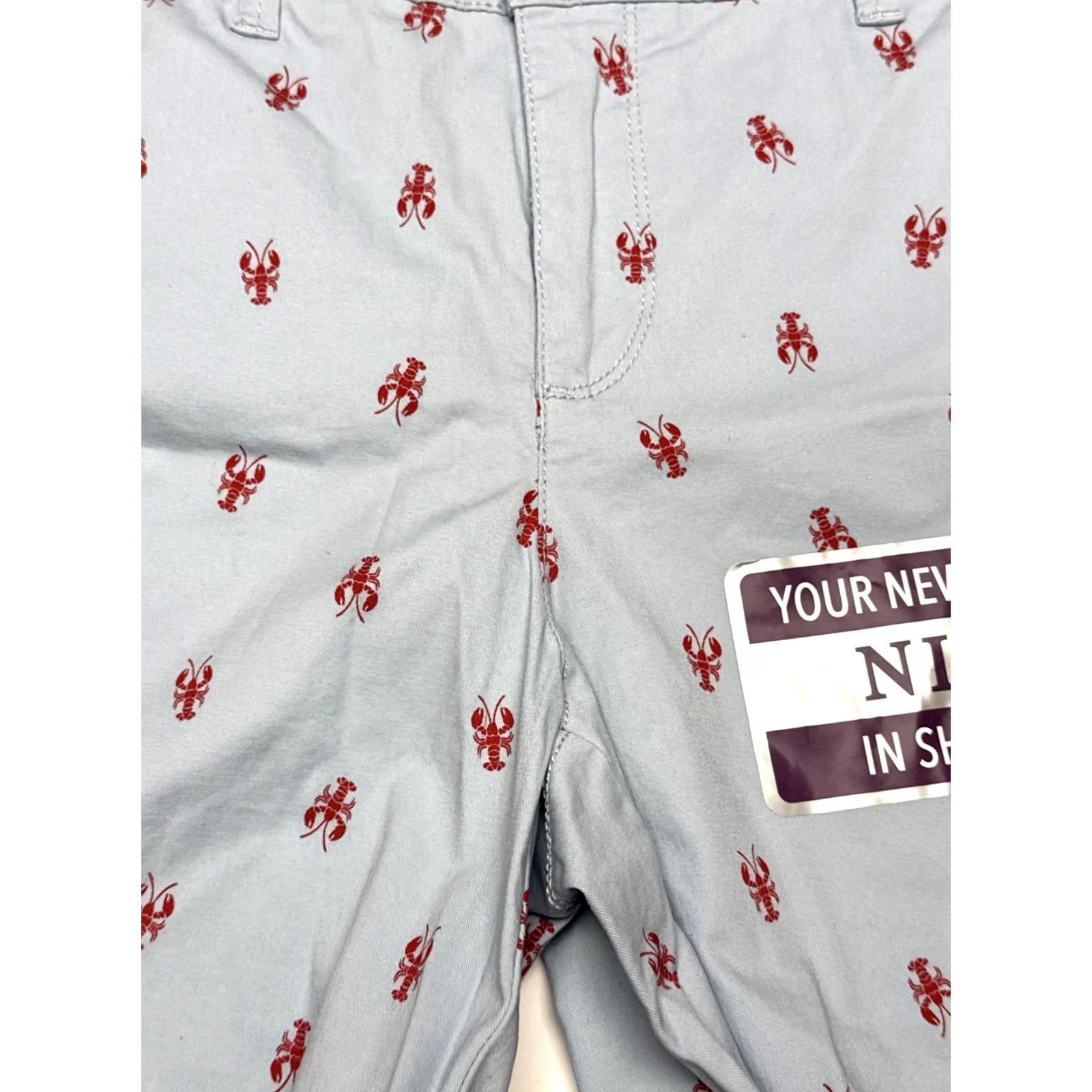 Gloria Vanderbilt Gloria Vanderbilt Nimah Lobsters Women’s Shorts Sz 6 Blue Red Size 28" / US 6 / IT 42 - 2 Thumbnail