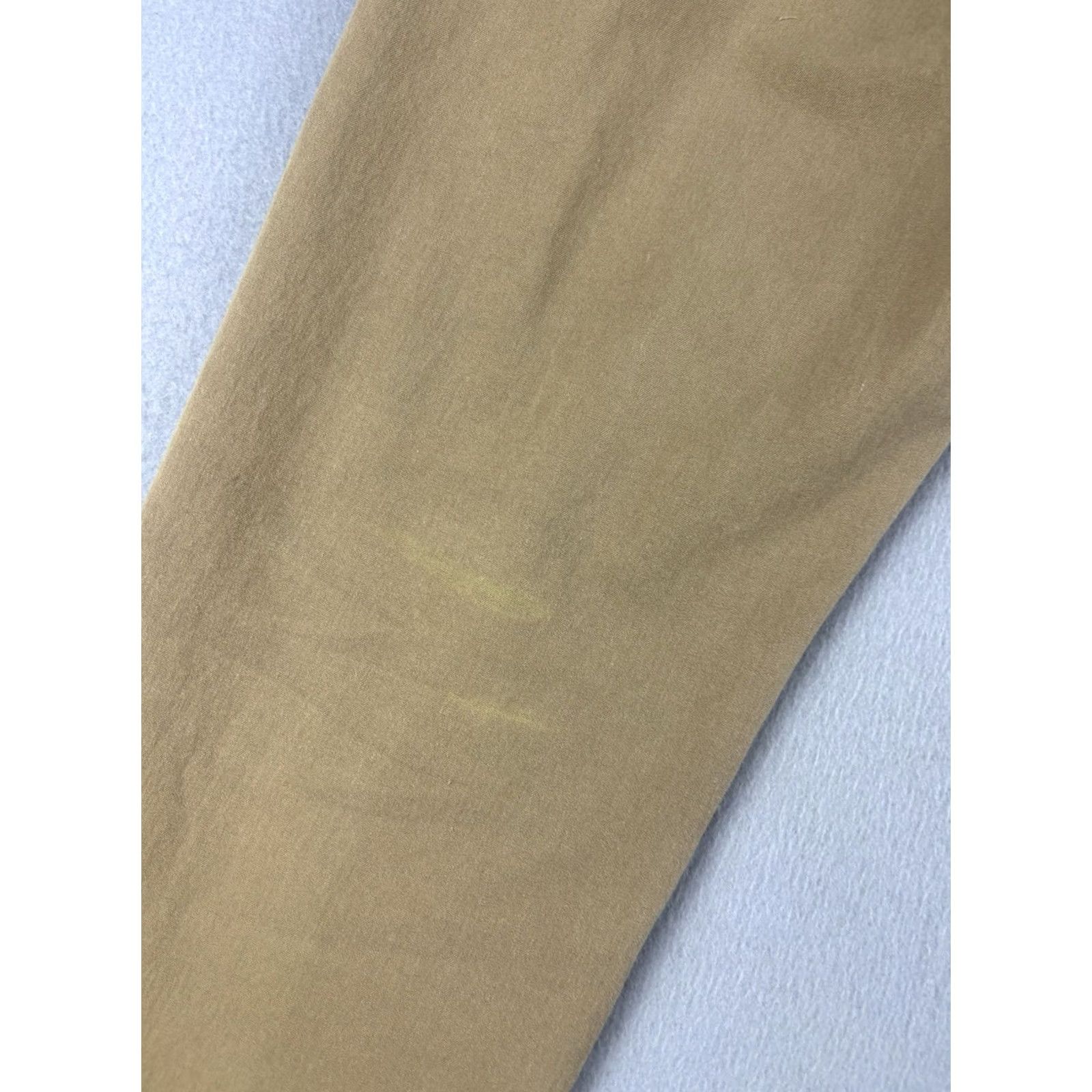 Vintage Mugsy Belmonts Pants Mens 30x32 Beige Stretch Chino Comfort Classic Casual Flat Front Straight Pockets 30 in Inseam Regular Mens Size US 30 / EU 46 - 5 Thumbnail
