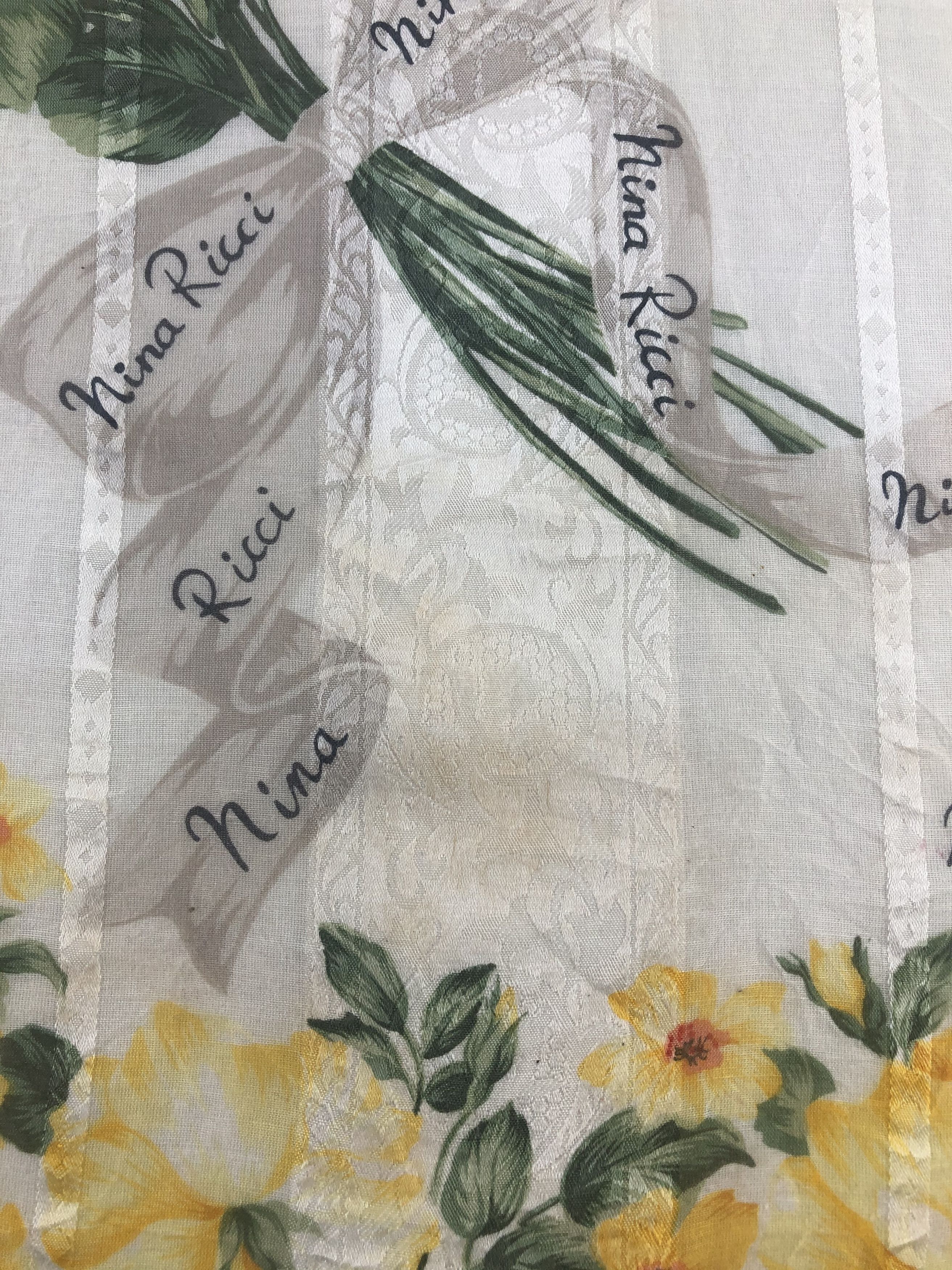 Nina Ricci × Vintage Nina Ricci Handkerchief / Bandana / Neckerchief / Headscarf Size ONE SIZE - 4 Thumbnail