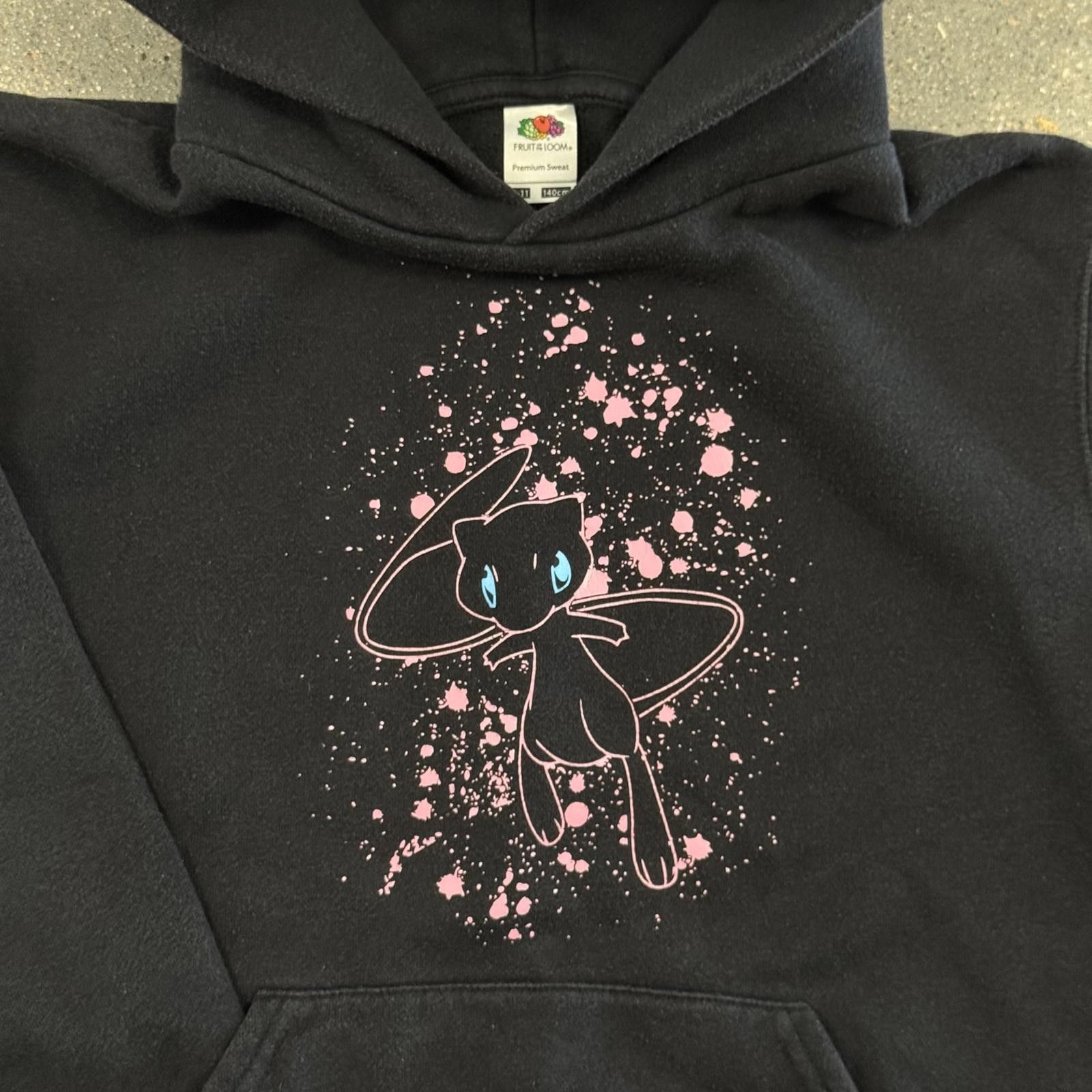 Fruit Of The Loom Vtg FOTL Y2K Pokemon Mew Hoodie - Rare - Youth 9-11 (140cm) Size US XXS / EU 40 - 2 Thumbnail