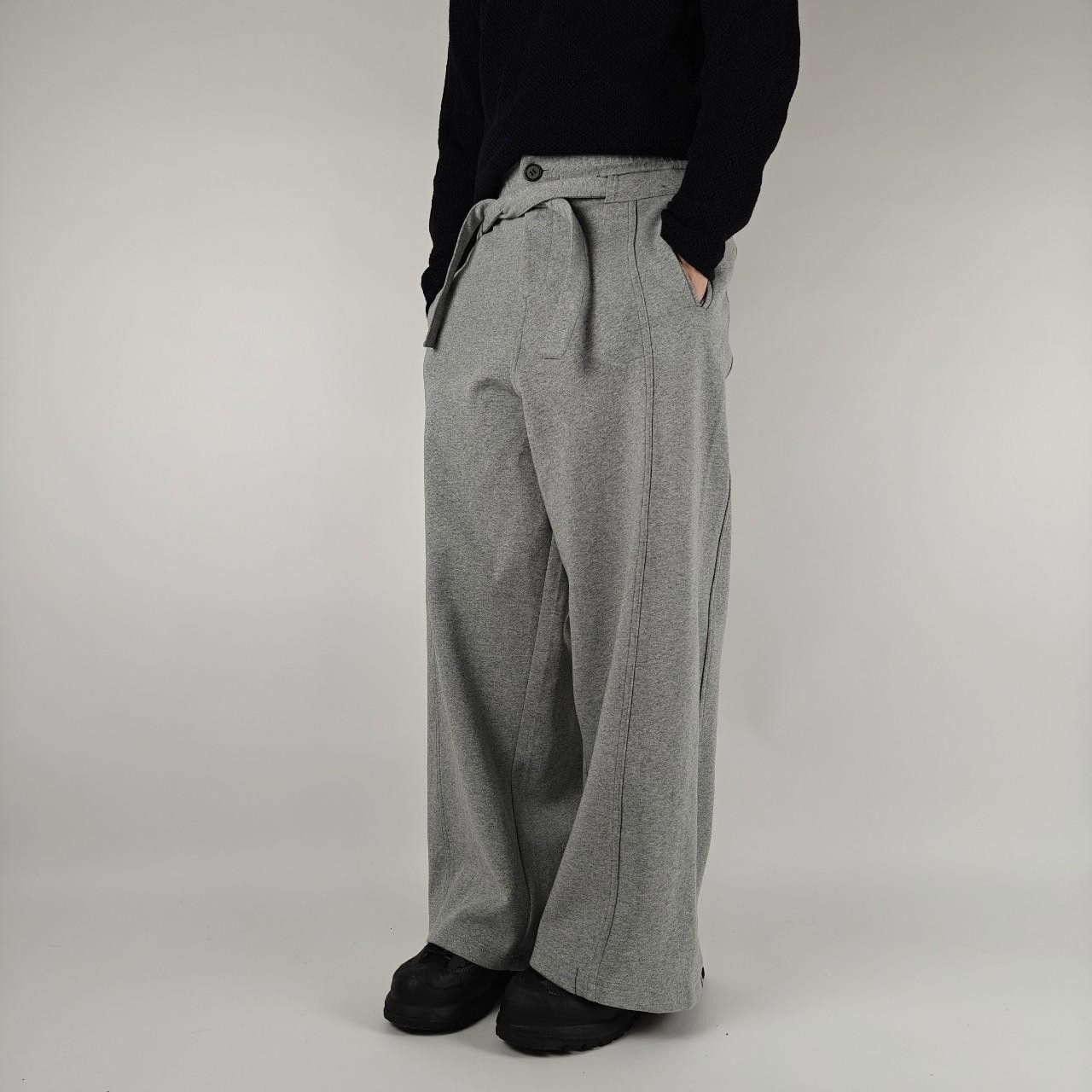 Other Grey Wide Thick Belted Sweatpants Size US 32 / EU 48 - 3 Thumbnail