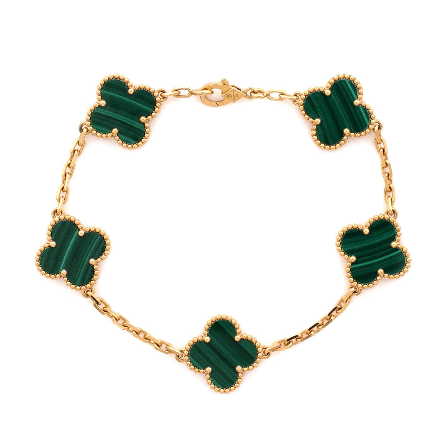 Van Cleef & Arpels Vintage Alhambra 5 Motifs Bracelet Size ONE SIZE - 1 Thumbnail
