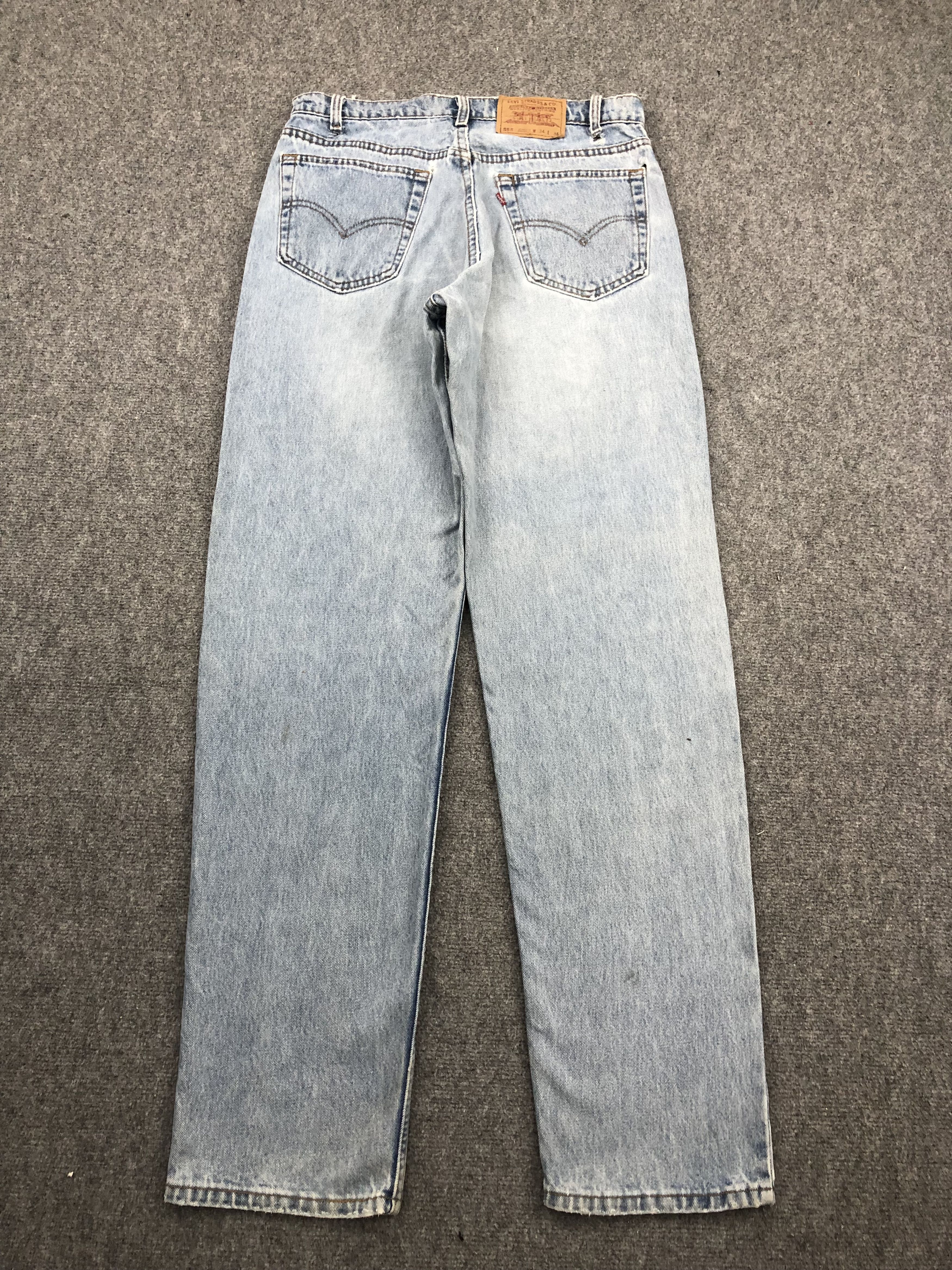Levi's Vintage 90s Levis 555 Faded Blue Jeans DPP0222 Size US 32 / EU 48 - 3 Thumbnail