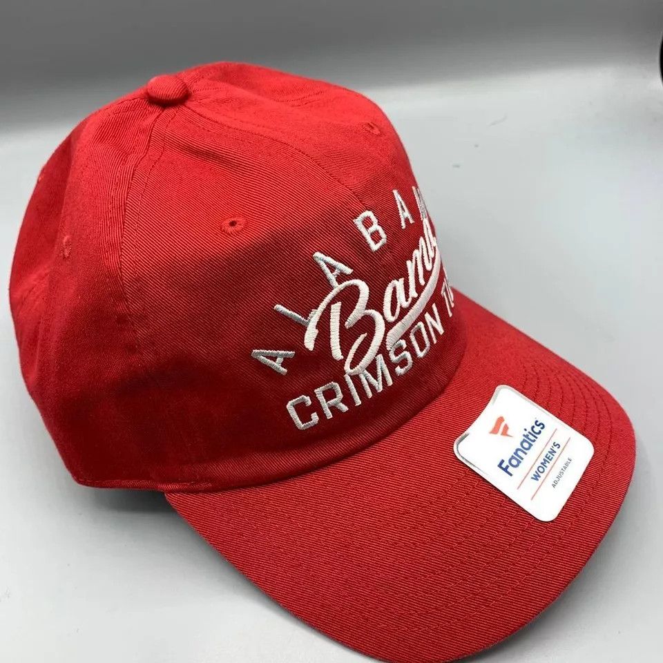 Other Alabama Crimson Tide Hat Women Red Fanatics Strap Back Cap Size ONE SIZE - 3 Thumbnail