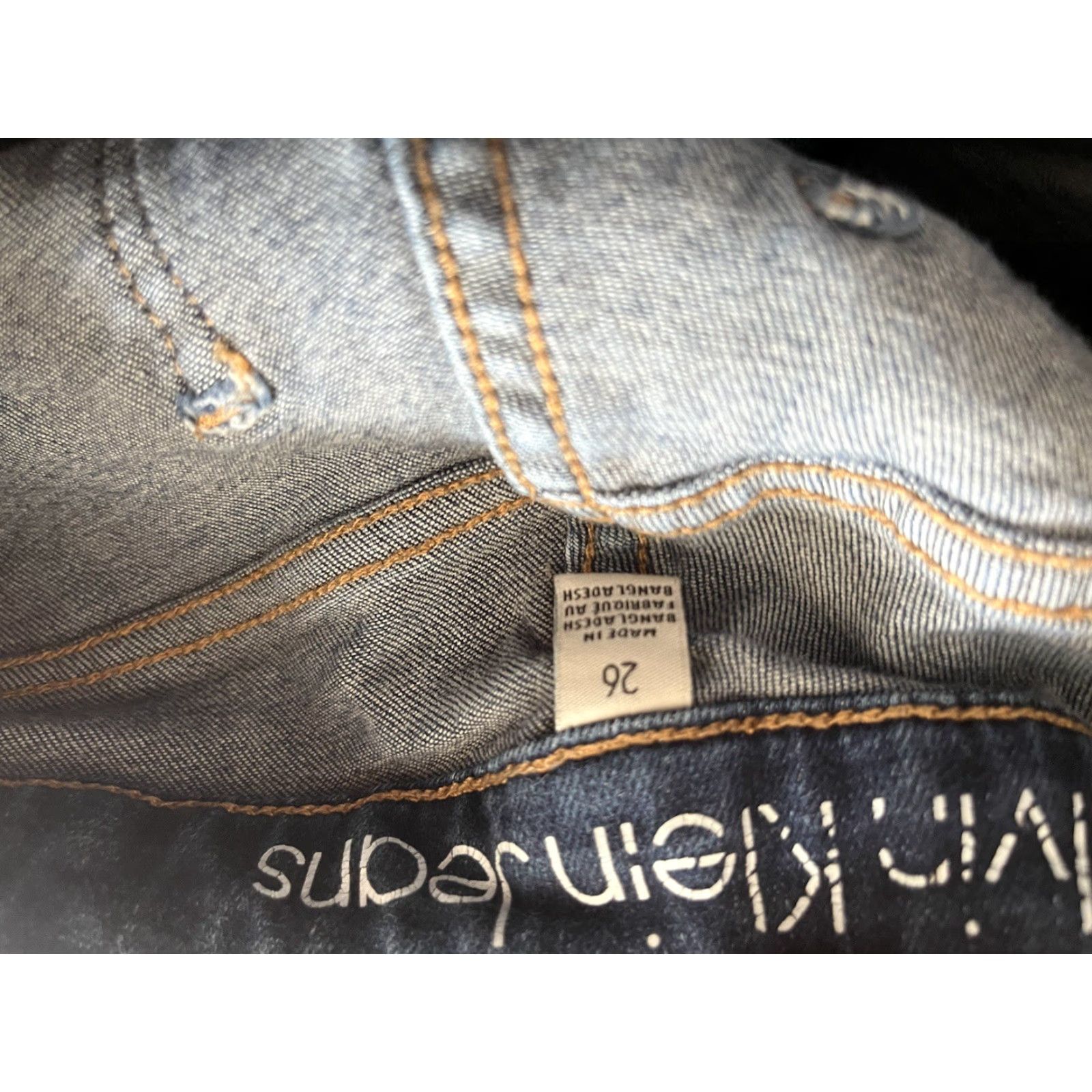 Calvin Klein Calvin Klein Jeans 26 Blue High Rise Ankle Skinny Distressed Medium Wash Womens Jeans 5-Pocket Denim Distressed Stretch Size 26" / US 2 / IT 38 - 5 Thumbnail