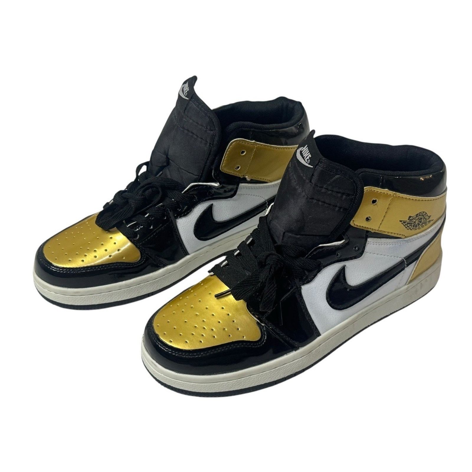 Nike NIKE Air Jordan 1 High Golf Gold Toe Retro Shoes DQ0660-002 Size US 8.5 / EU 41-42 - 2 Thumbnail