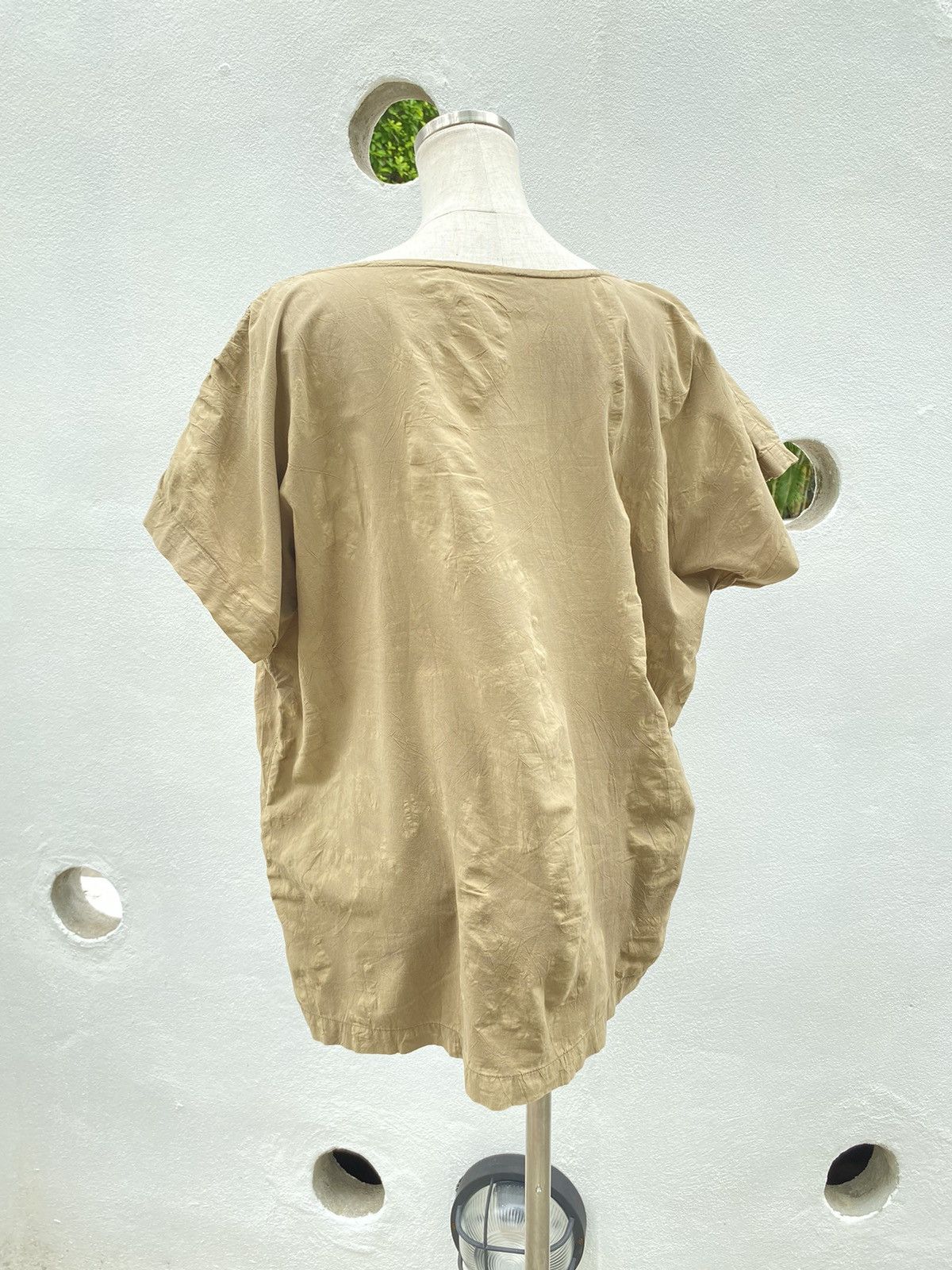 Issey Miyake Issey Miyake vintage 1981 brown blouse Size ONE SIZE - 6 Thumbnail