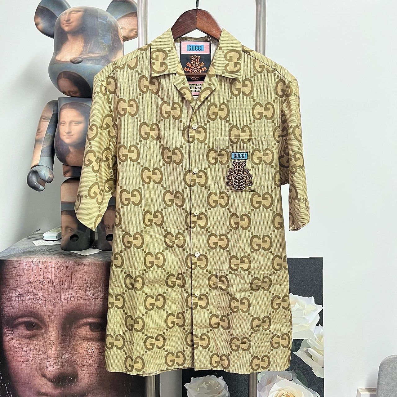 Gucci Gucci GG Pineapple Monogram Shirt Size S Size US S / EU 44-46 / 1 - 1 Thumbnail