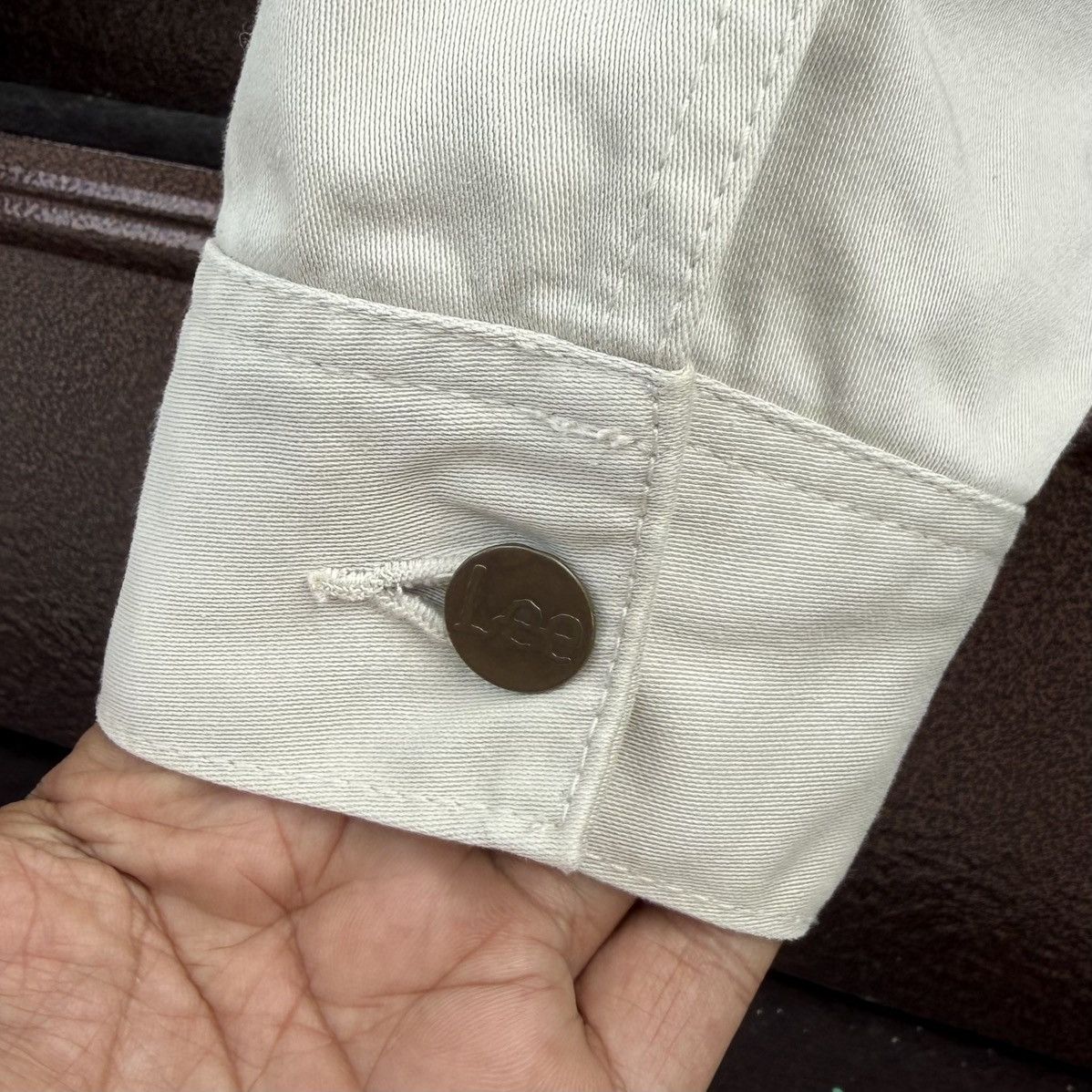 Lee Vintage Lee Westerner Jacket Cream Denim Western Trucker Size US M / EU 48-50 / 2 - 10 Thumbnail