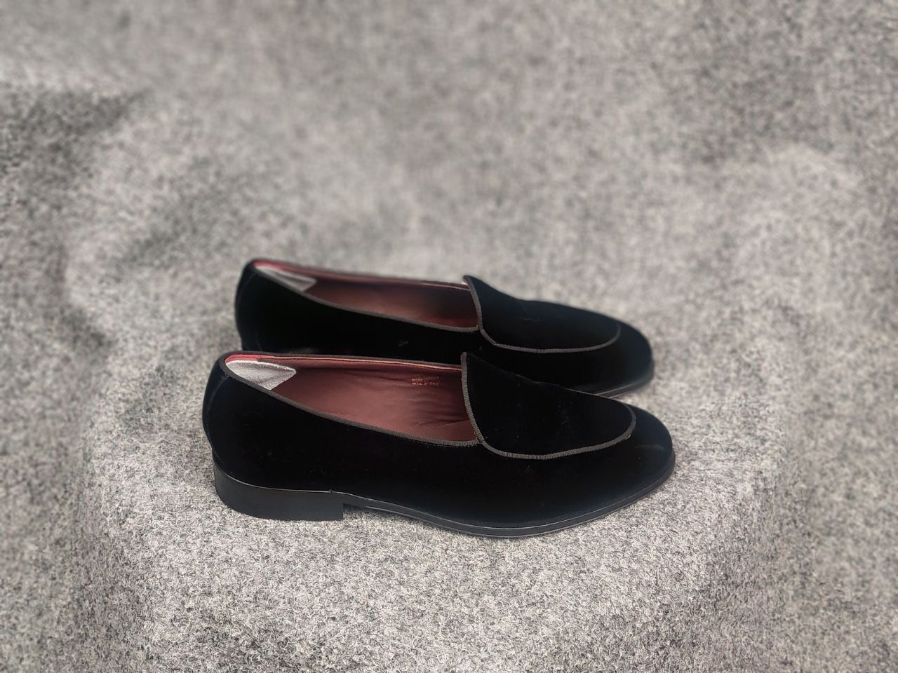 Suitsupply Suitsupply Tuxedo Velour Black Slip On Loafers Formal Shoes Size US 8 / EU 41 - 2 Thumbnail