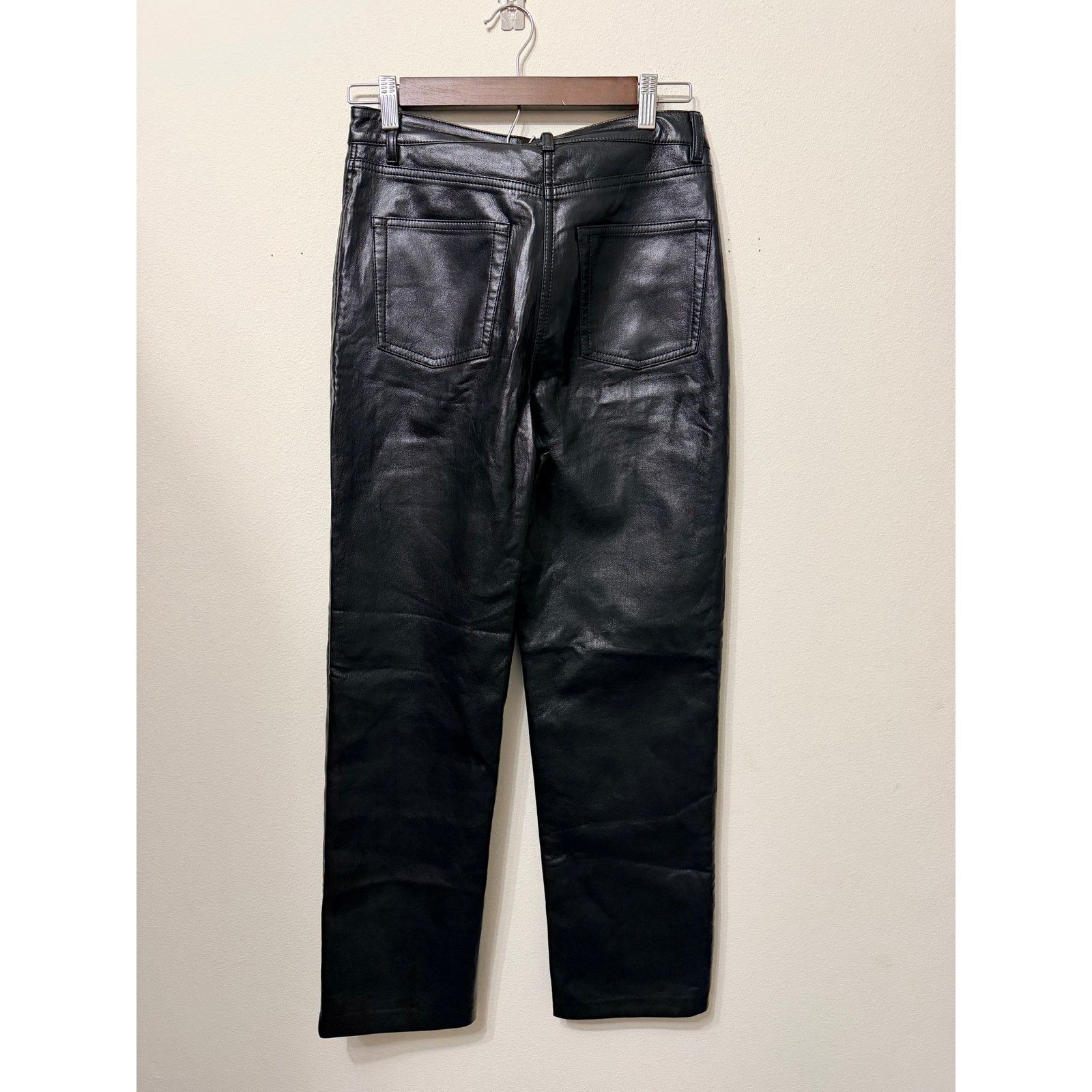 Aritzia NWOT Aritzia Wilfred Melina Black Vegan Leather Pant Sz 2 Size 26" / US 2 / IT 38 - 2 Thumbnail