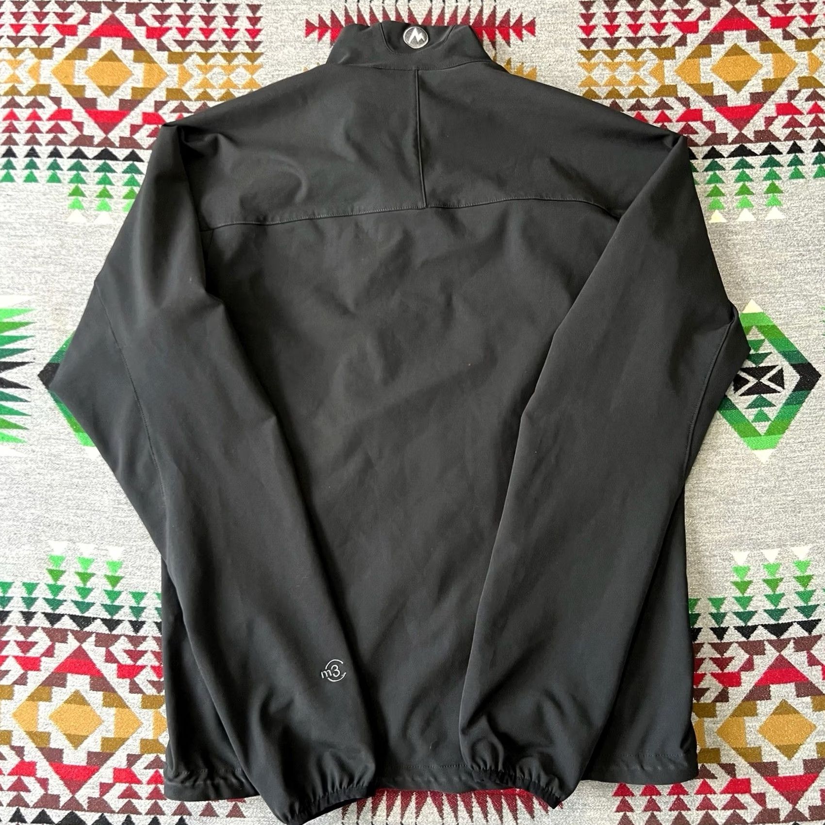Marmot Marmot Tempo Jacket Mens Medium Black Full Zip Softshell Stretch Performance B9 Size US M / EU 48-50 / 2 - 2 Thumbnail