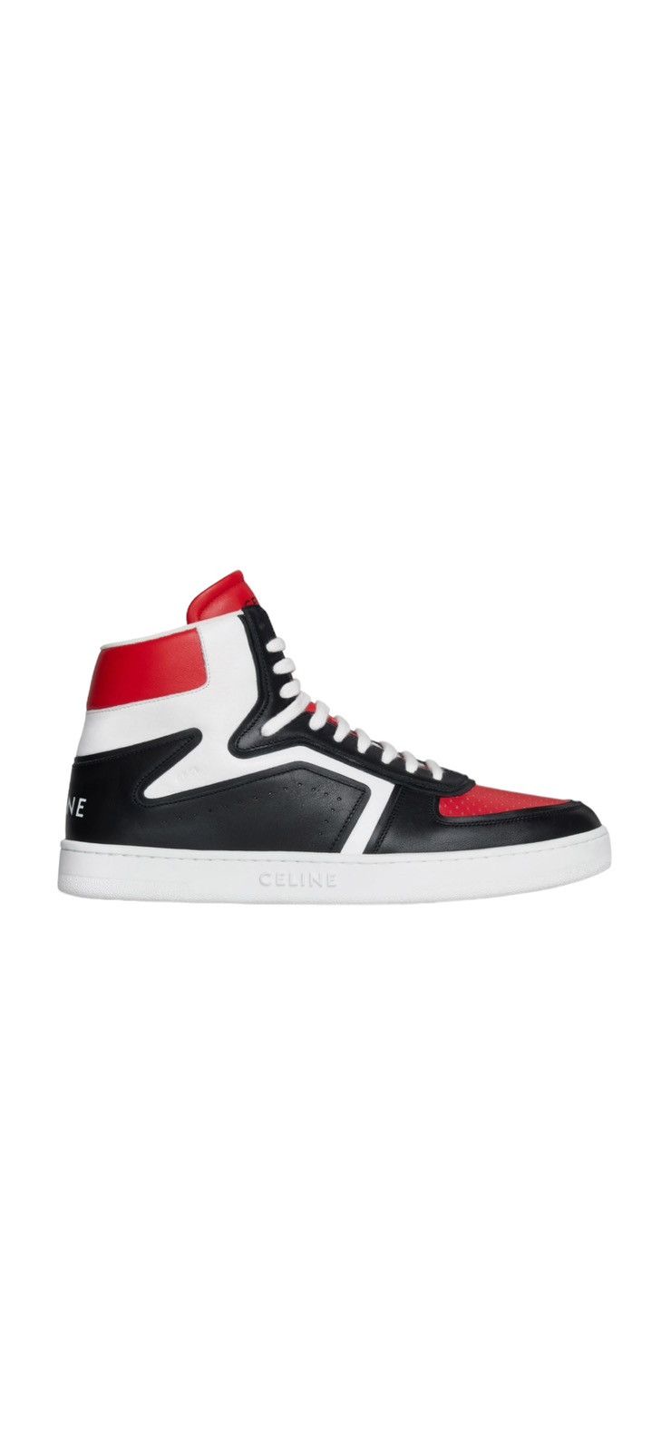 image of Celine Ct-01 "z" Trainer High Top Sneaker In Calfskin in Red, Men's (Size 6)