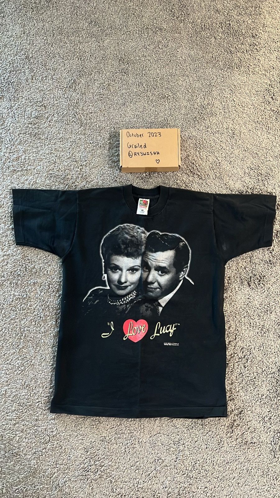I Love Lucy Tシャツ M 90s ムービーt 映画 movie 90′s TULTEX “I Love Lucy / Lucy Ricardo” ムービー Tシャツ