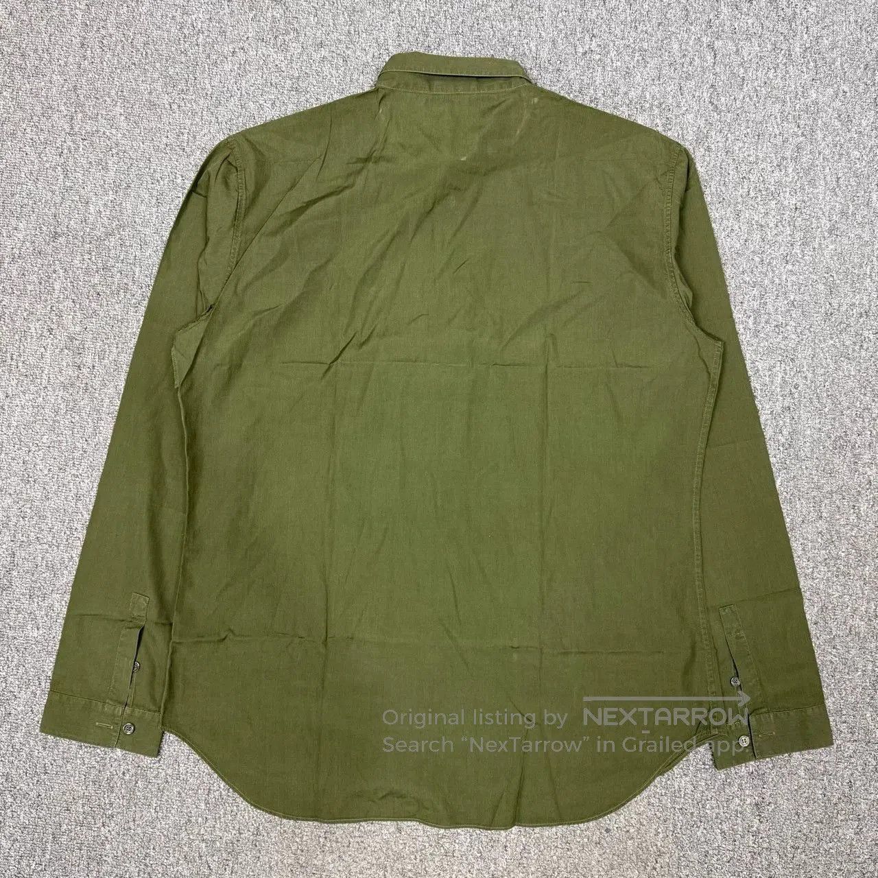 Dior Dior Homme Green CD Logo Long Sleeve Shirt. Size US L / EU 52-54 / 3 - 2 Thumbnail