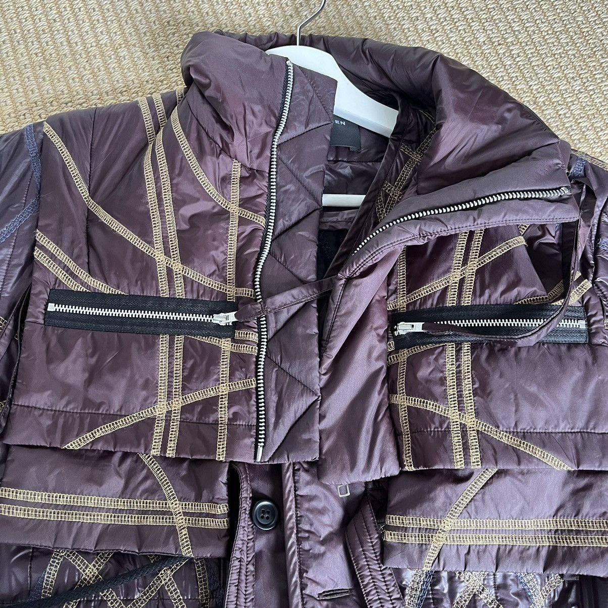 Craig Green Craig Green Embroidered Quilted jacket w Removable collar Size US XS / EU 42 / 0 - 8 Thumbnail