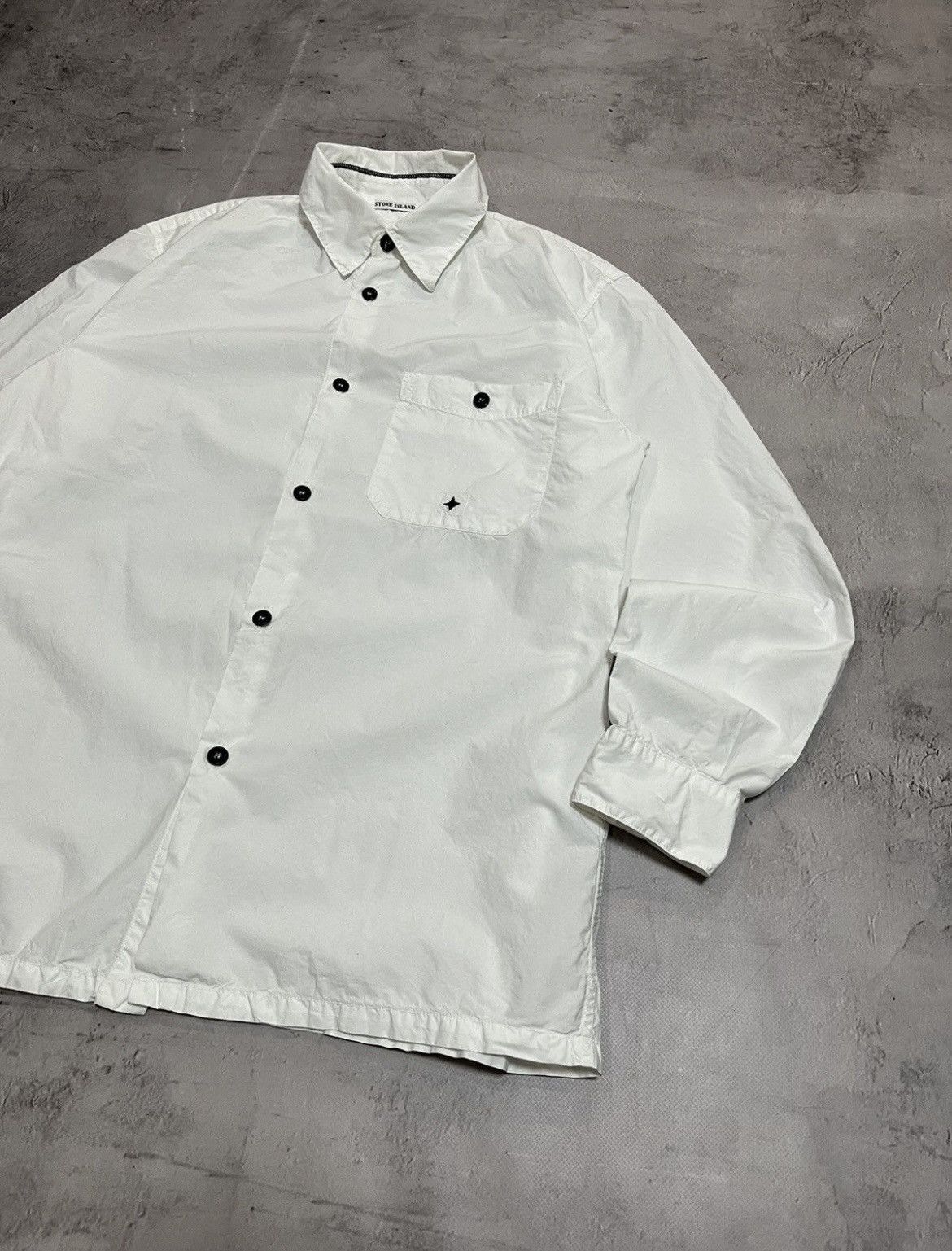 Stone Island Stone Island White Shirt Size US L / EU 52-54 / 3 - 3 Thumbnail