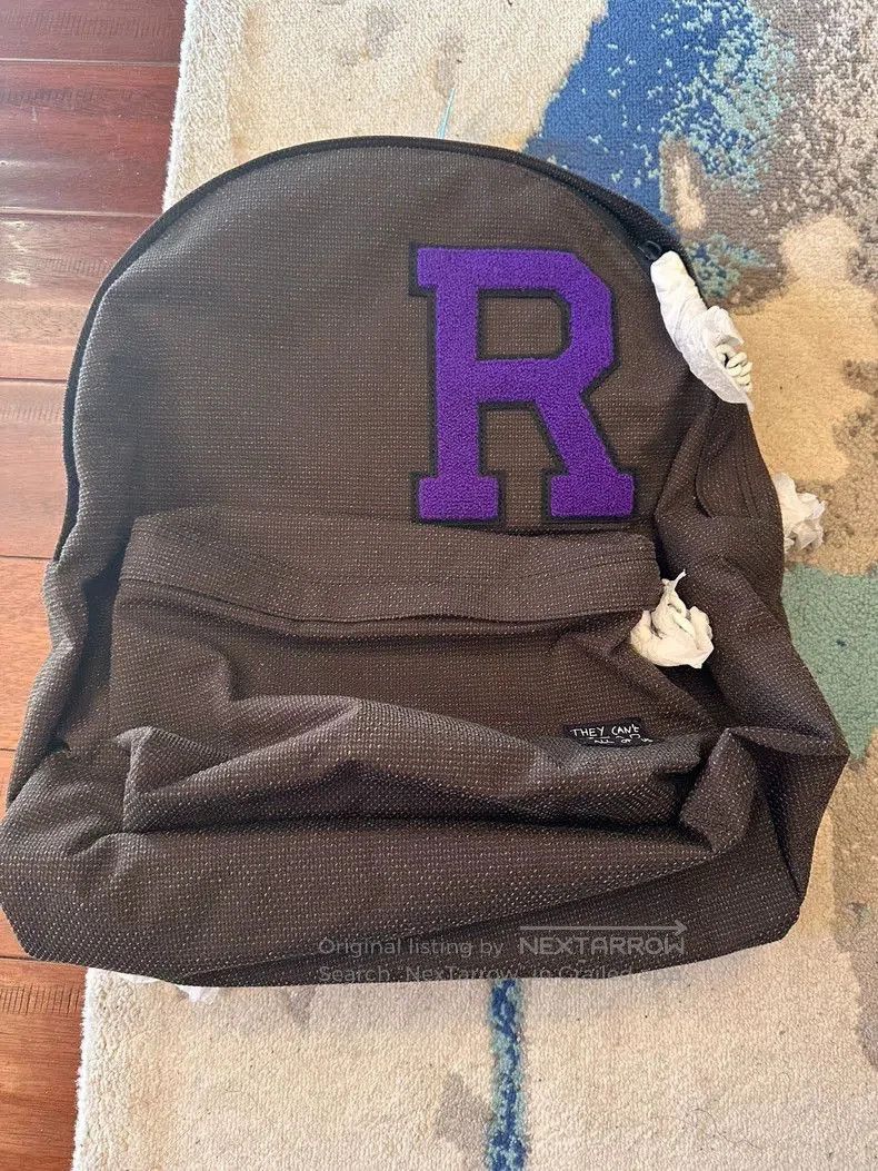 Raf Simons X Eastpak joint name big R backpack.
