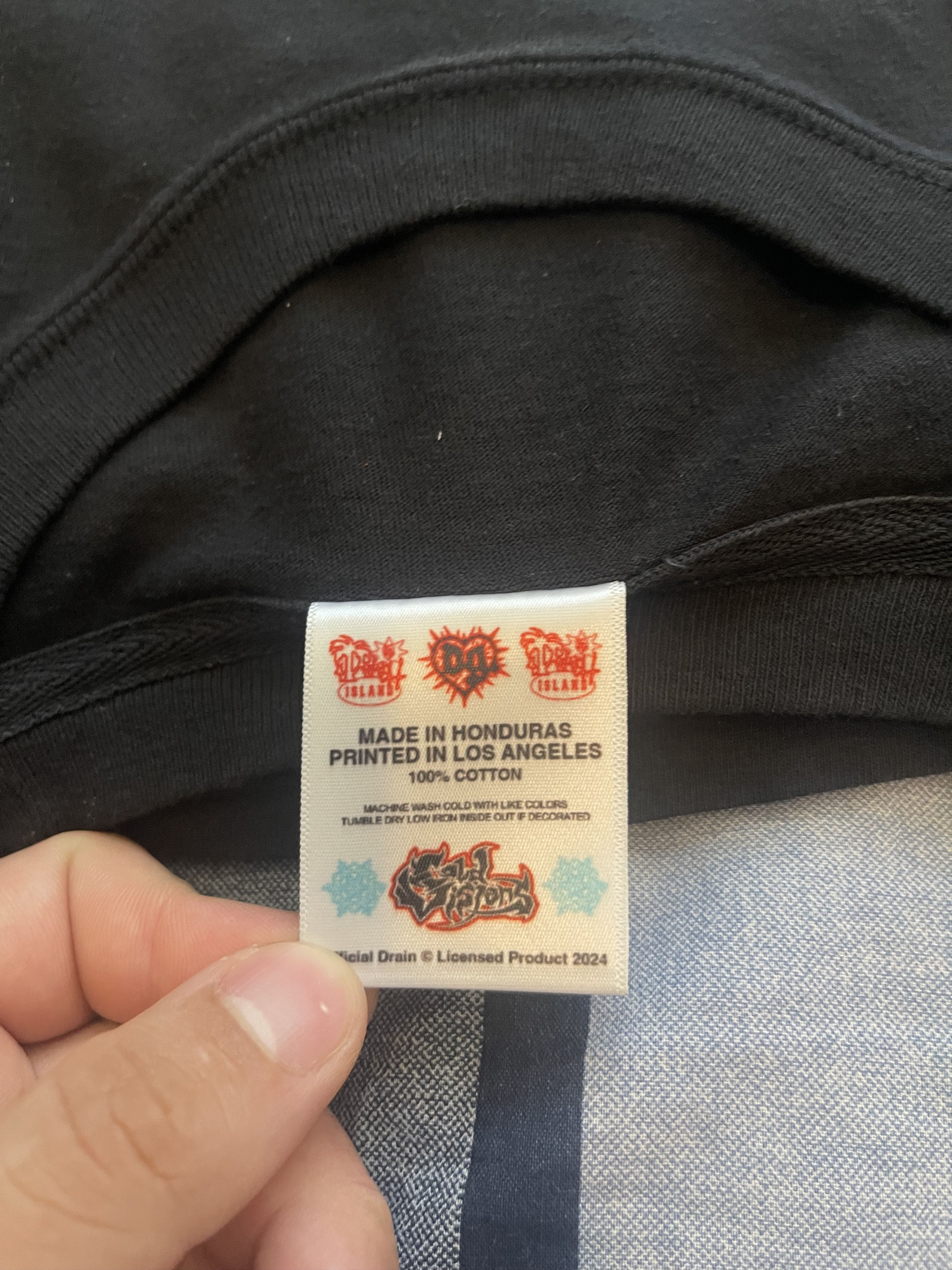 Drain Gang Cold Visions Bladee Tee – Signed by Bladee & Yung Sherman Size US L / EU 52-54 / 3 - 4 Thumbnail