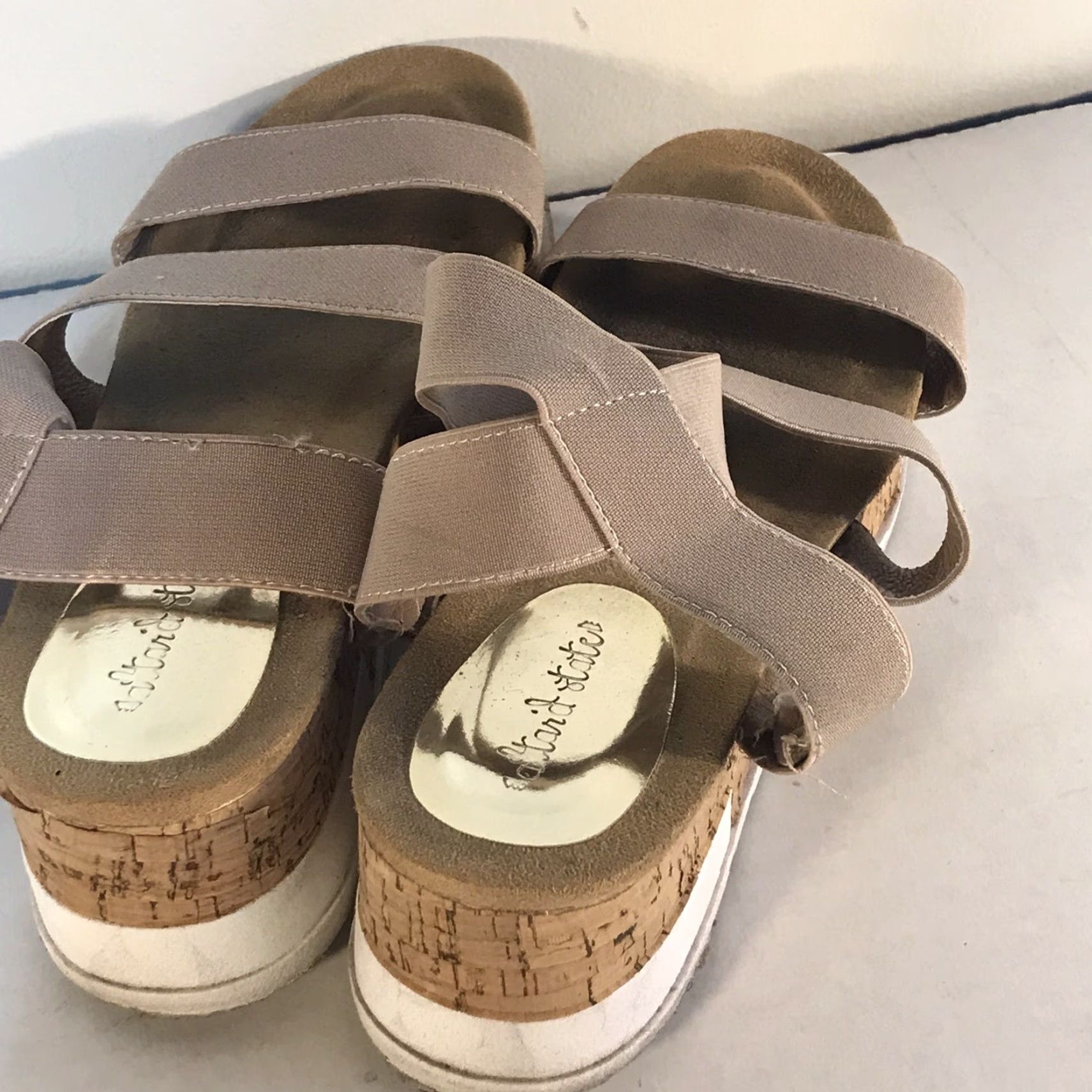 Vintage Altar'd State Stone Wedge Slide Sandals Women’s Size 8.5 - Casual, Comfort, Breathable, Modern Size US 8.5 / IT 38.5 - 2 Thumbnail