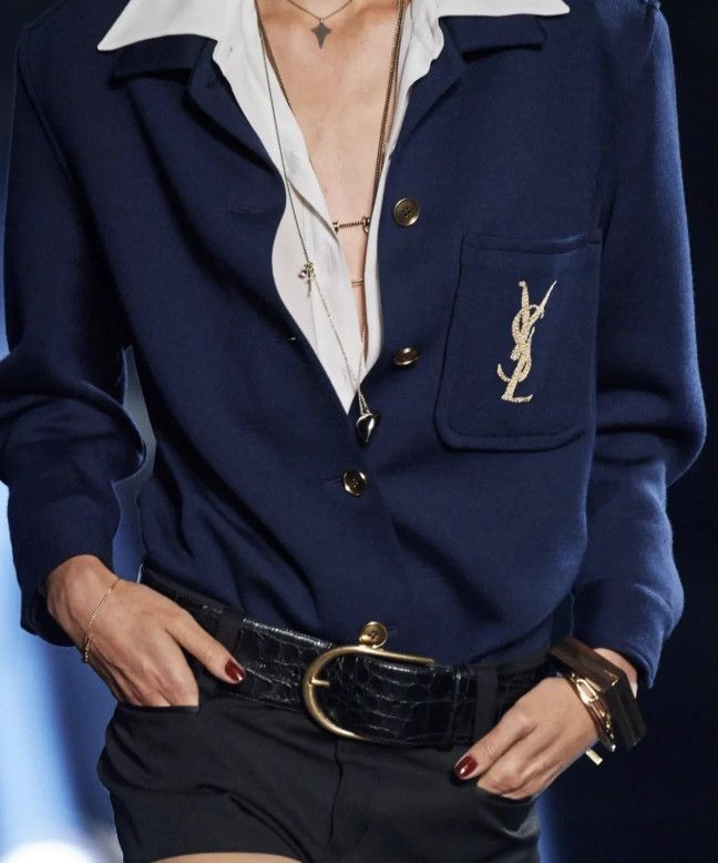 Saint Laurent Paris Saint Laurent Paris Embroidered jacket with letter logo Size US L / EU 52-54 / 3 - 1 Thumbnail