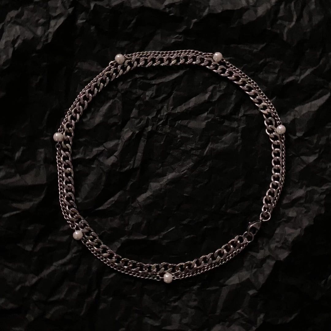 Other Stacked Pearl Cuban Necklace Size ONE SIZE - 1 Thumbnail