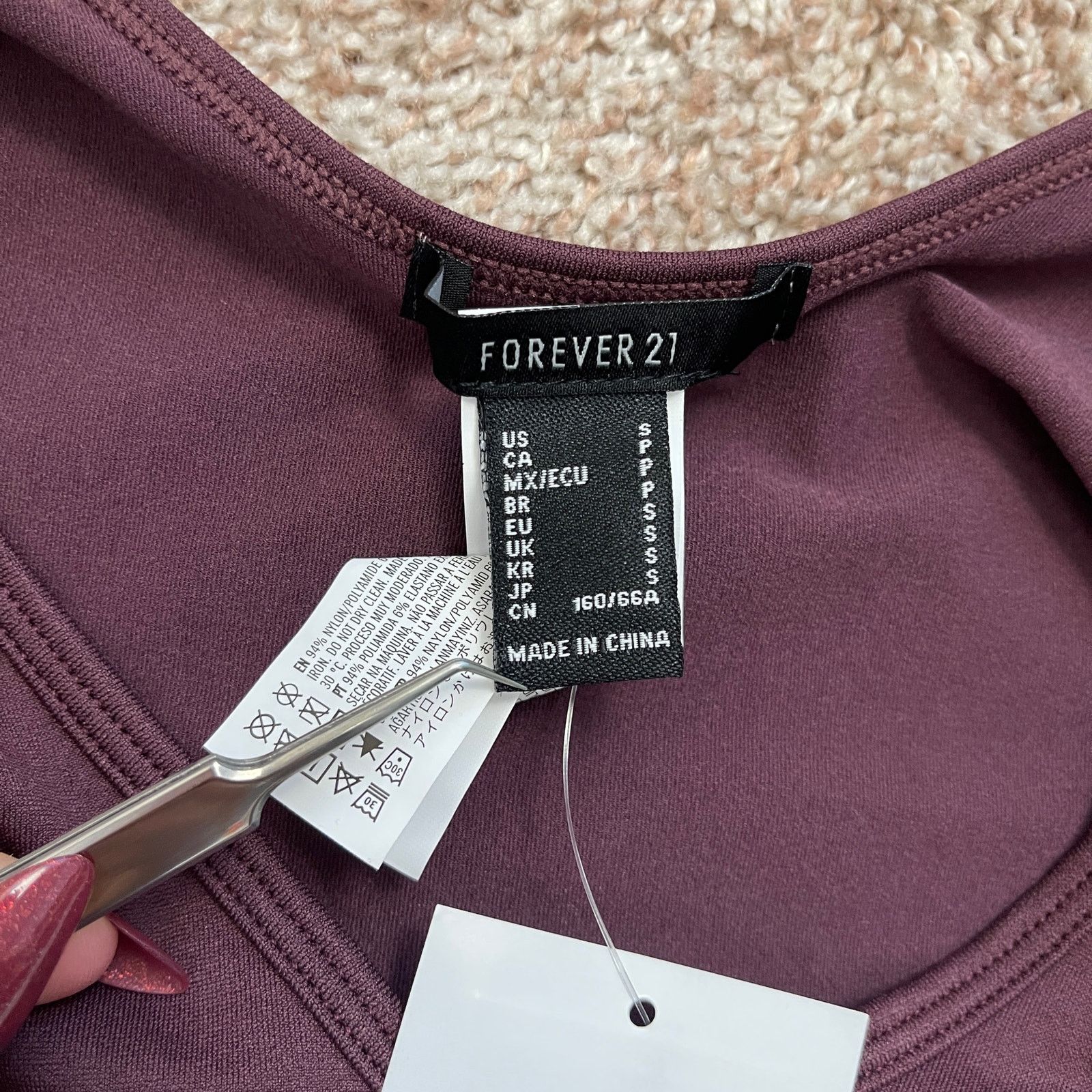 Forever 21 Forever 21 Sculpt Butter Seamless Thong Bodysuit Merlot NWT Size S / US 4 / IT 40 - 17 Thumbnail