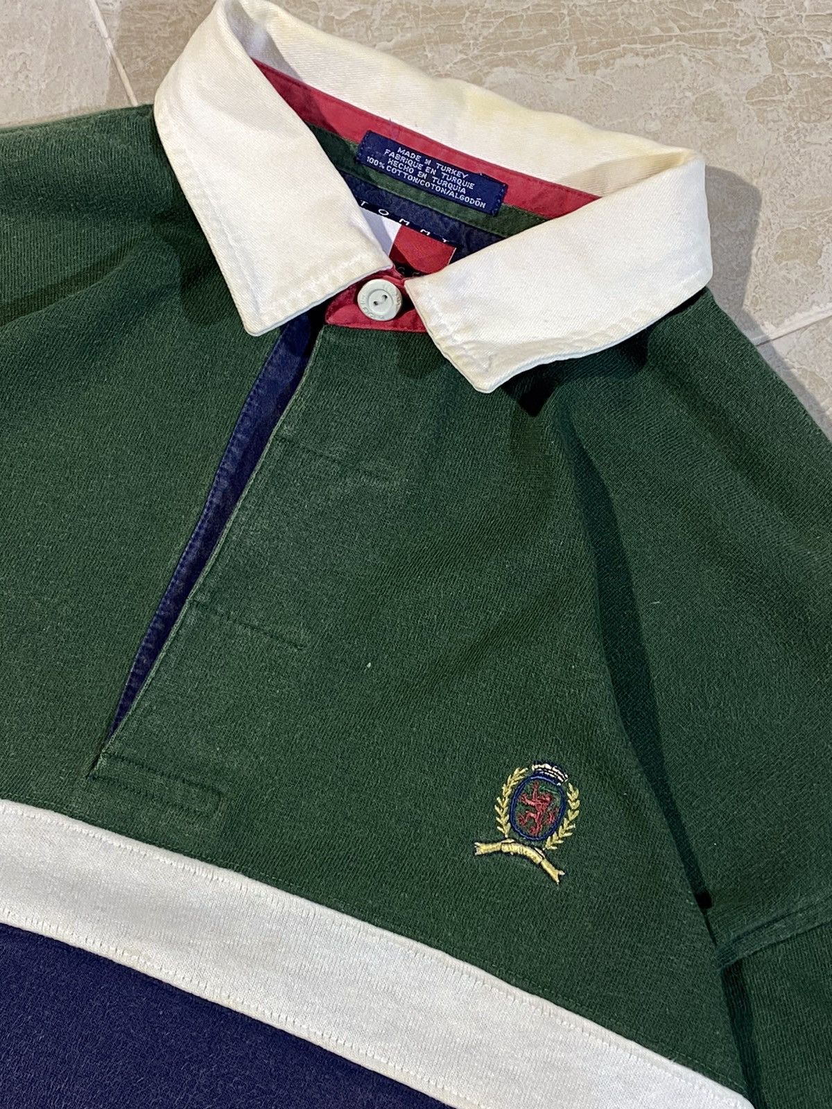 Tommy Hilfiger × Vintage Vintage 90s Tommy Hilfiger y2k streetwear style rugby shirt Size US M / EU 48-50 / 2 - 5 Thumbnail