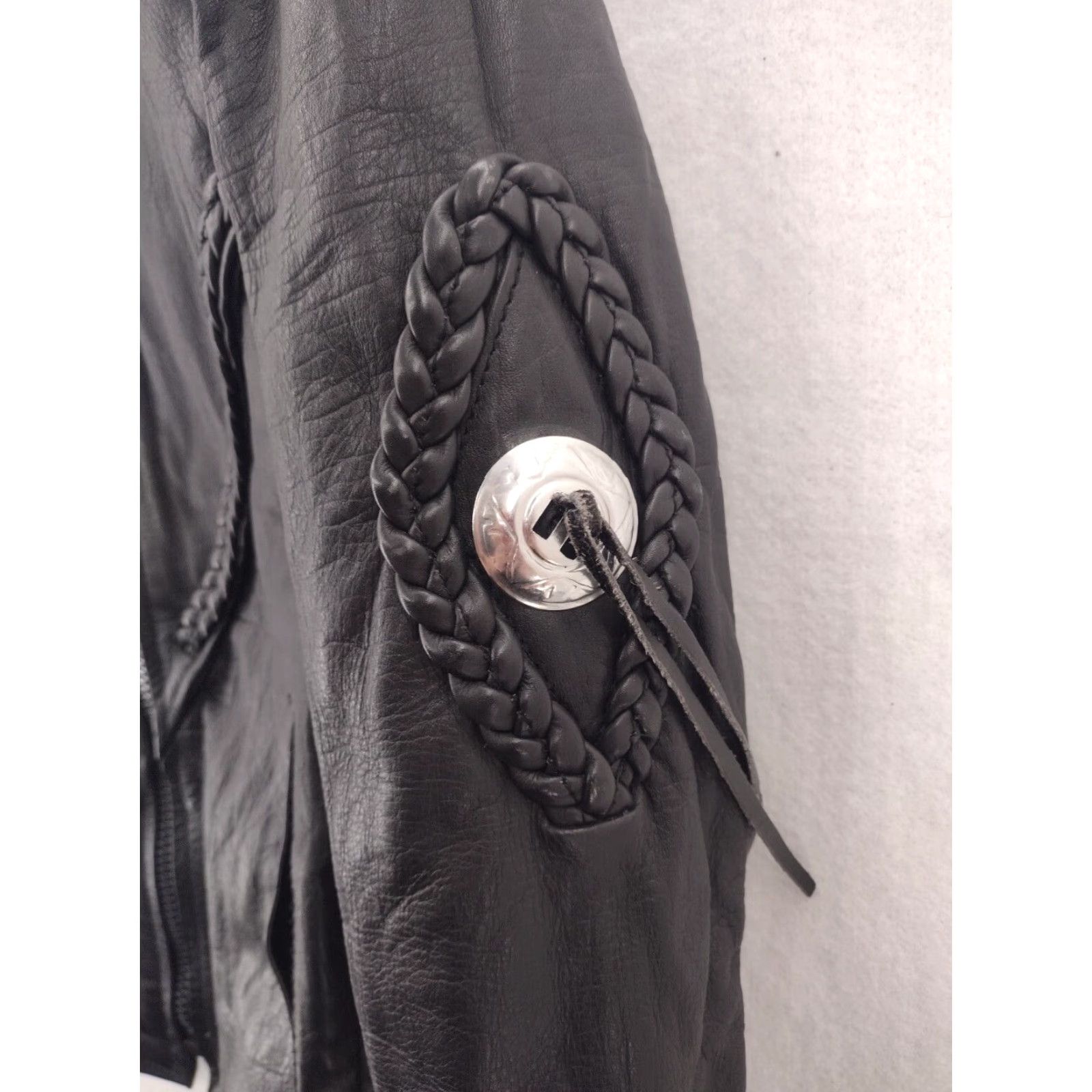 Vintage Antelope Creek Leather Jacket Womens Western Medium Size M / US 6-8 / IT 42-44 - 2 Thumbnail