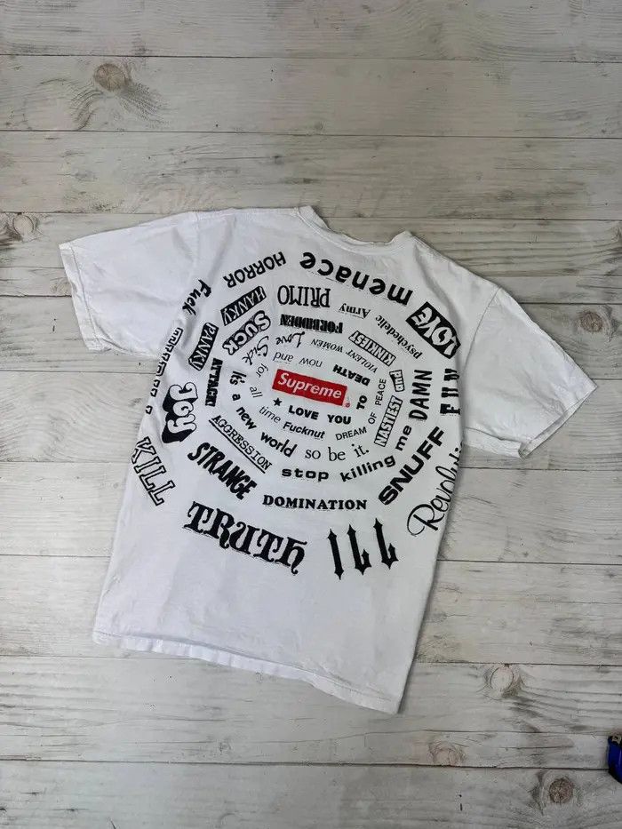 Supreme Supreme Spiral Tee Size US L / EU 52-54 / 3 - 1 Thumbnail