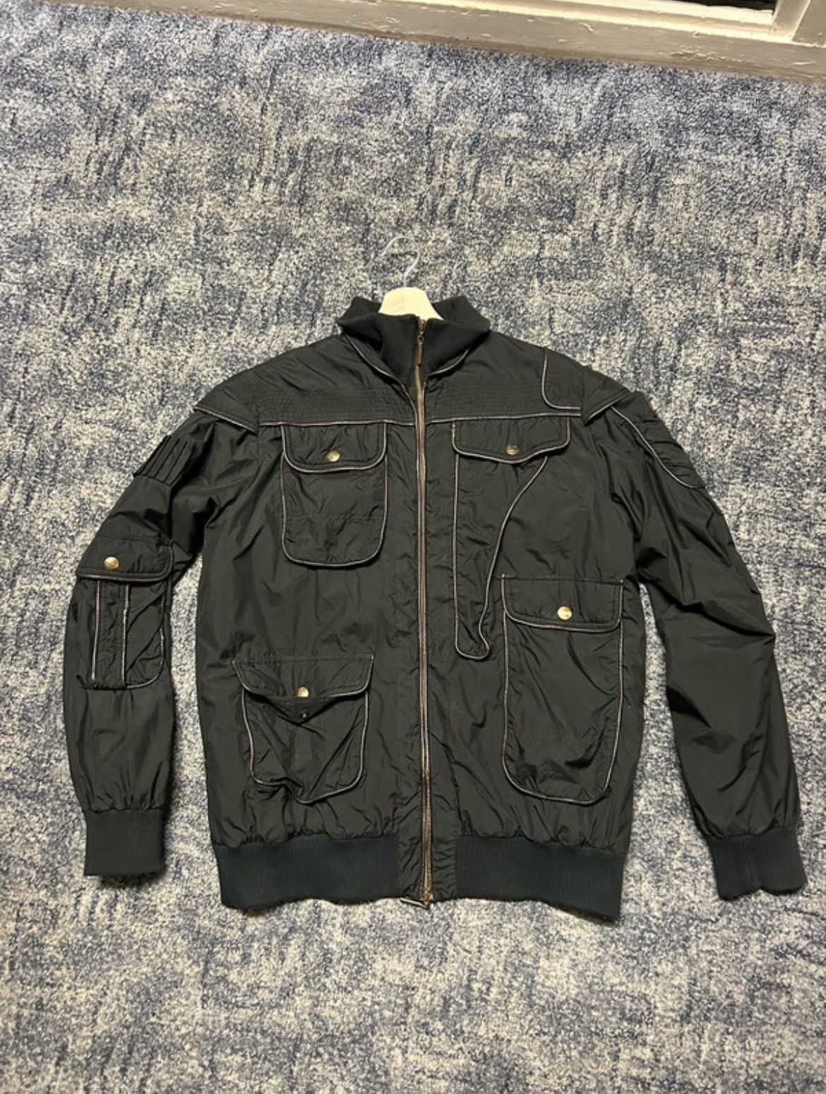 Just Cavalli Rare AW2005 Just Cavalli Cargo Utility Bomber Jacket Size US M / EU 48-50 / 2 - 1 Thumbnail