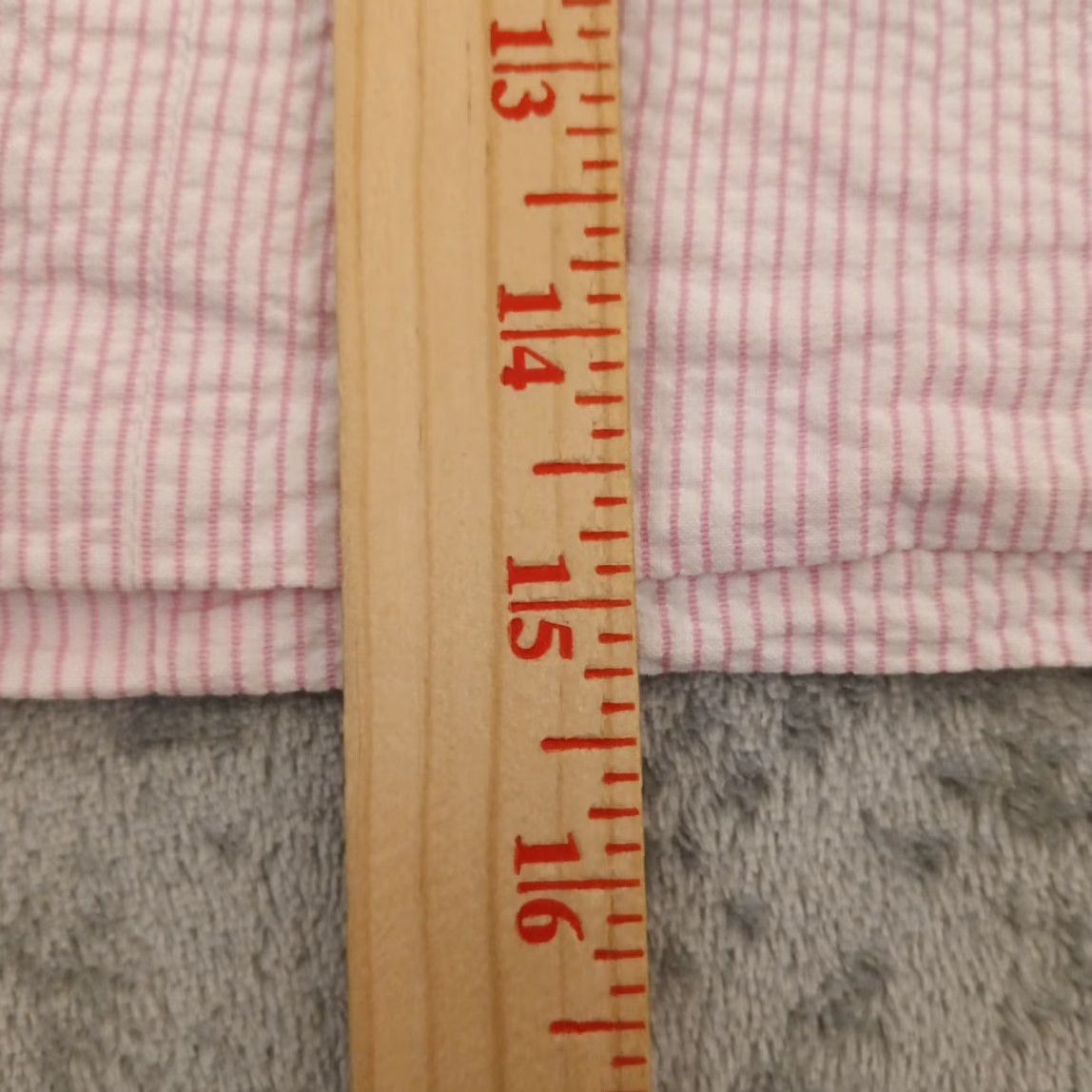 J.Crew J.Crew Skirt Short Pencil Pink Striped Seersucker Cotton Size 2 Pockets Womens Size 26" / US 2 / IT 38 - 6 Thumbnail