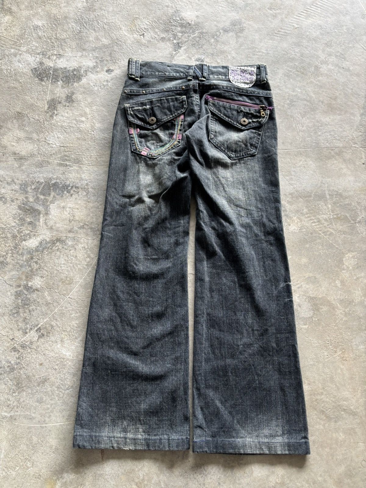 Hysteric Glamour FLARE BCBG JAPANESE JEANS PUNK STYLE WASHED SEASON FADE Size 30" / US 8 / IT 44 - 12 Thumbnail